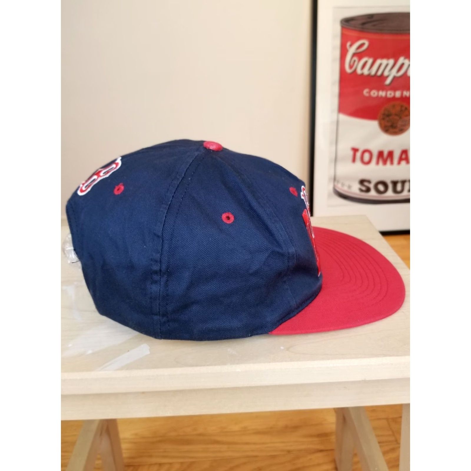 Undefeated VINTAGE Boston Red Sox MLB Baseball Snapback Cap Hat Men One Size Blue Cotton Adjustable Undefeated Shirt? Size ONE SIZE - 4 Thumbnail