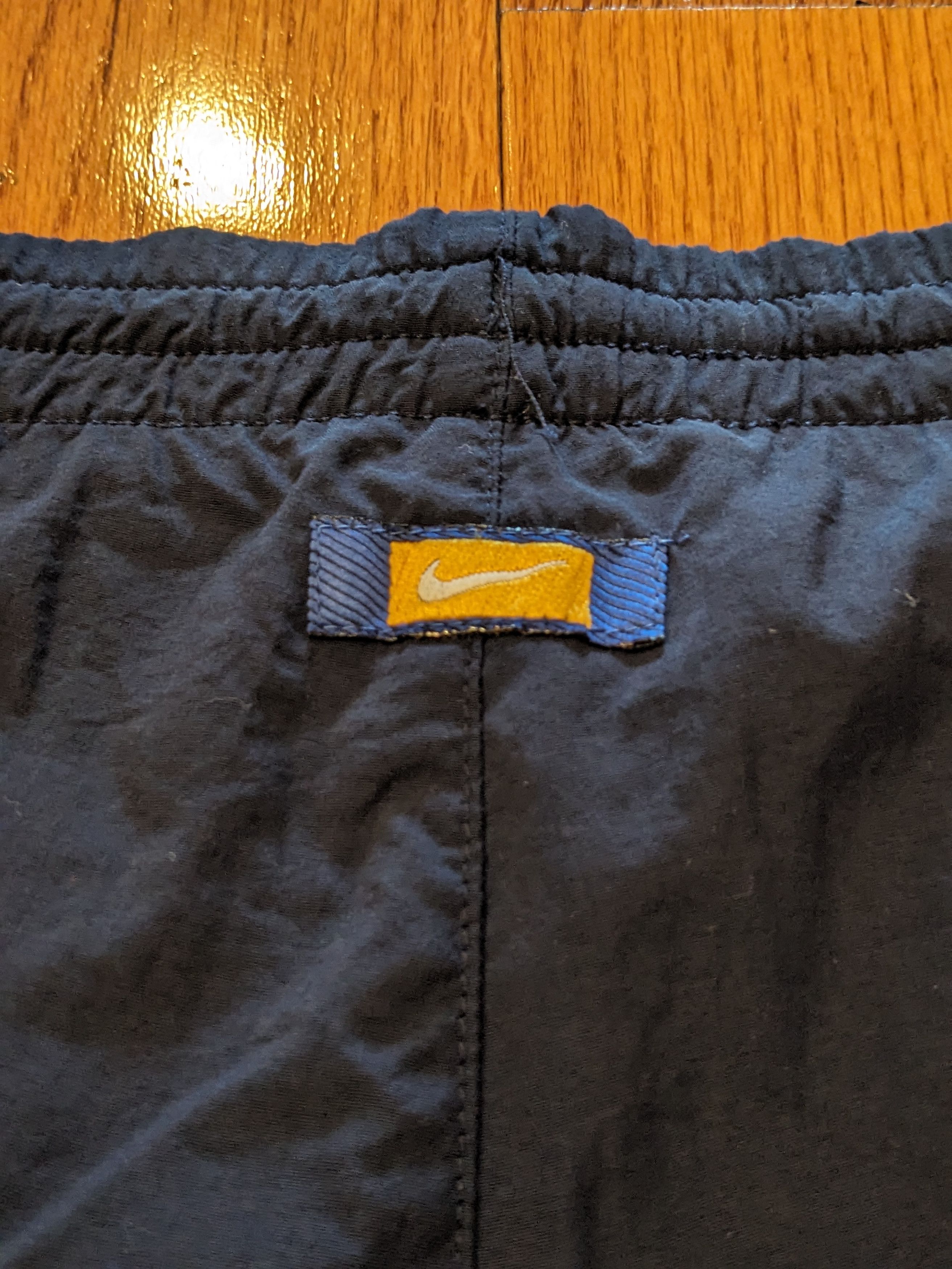 Nike Vintage 90s Nike Big Swoosh Blue Large Shorts Size US 40 / EU 56 - 7 Thumbnail