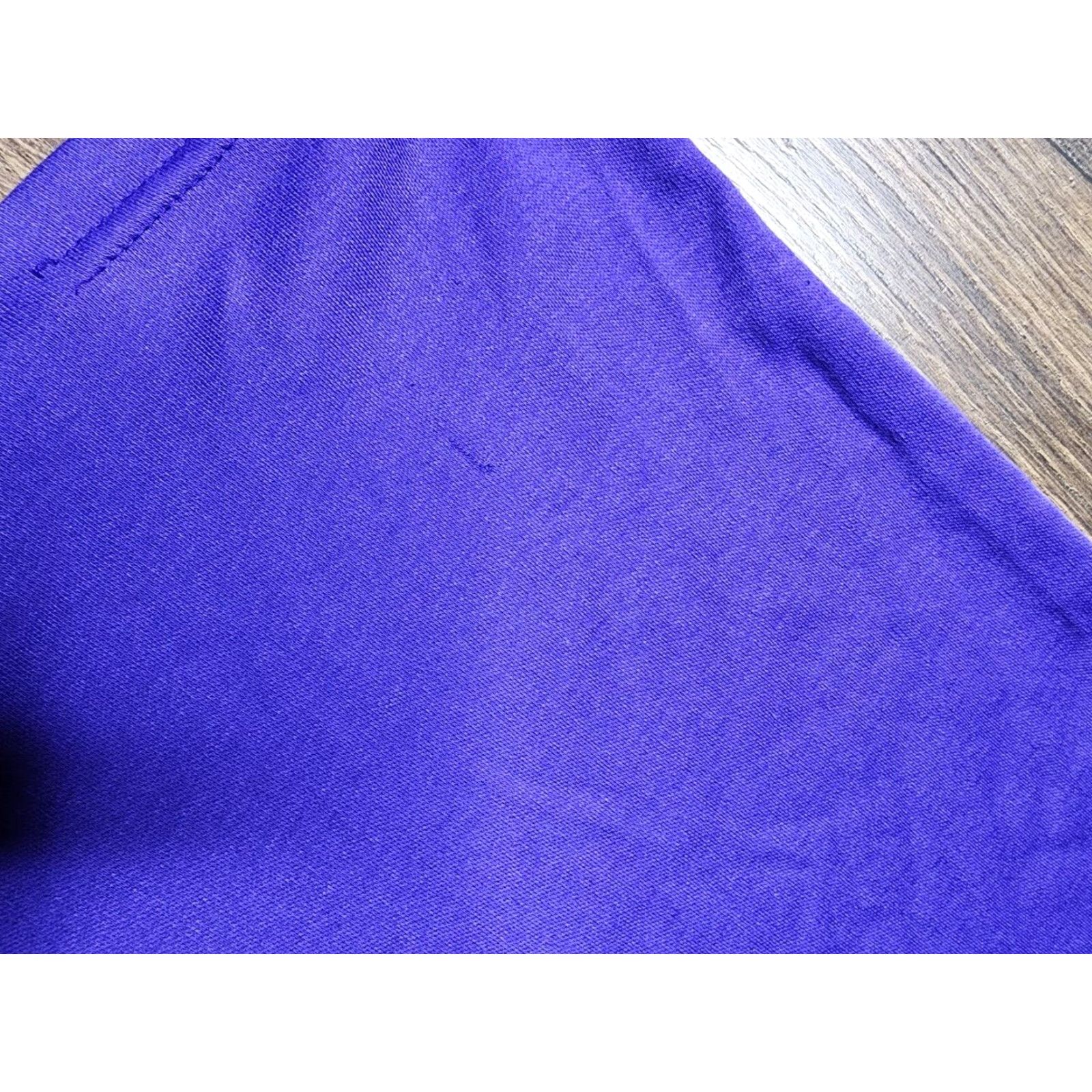 Vintage VINTAGE Beverly Hills Blues Women's T-Shirt 1990s Purple Cotton Casual Retro Distressed Large Size L / US 10 / IT 46 - 3 Thumbnail