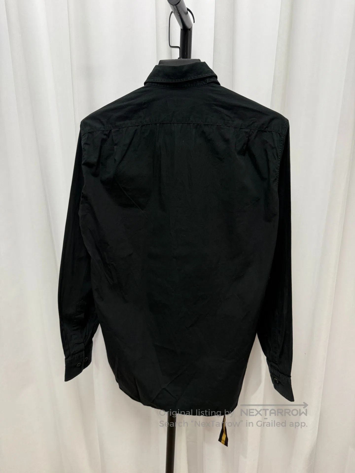 Dries Van Noten Dries van Noten Black Deconstructed Wrap Shirt. Size US S / EU 44-46 / 1 - 7 Thumbnail