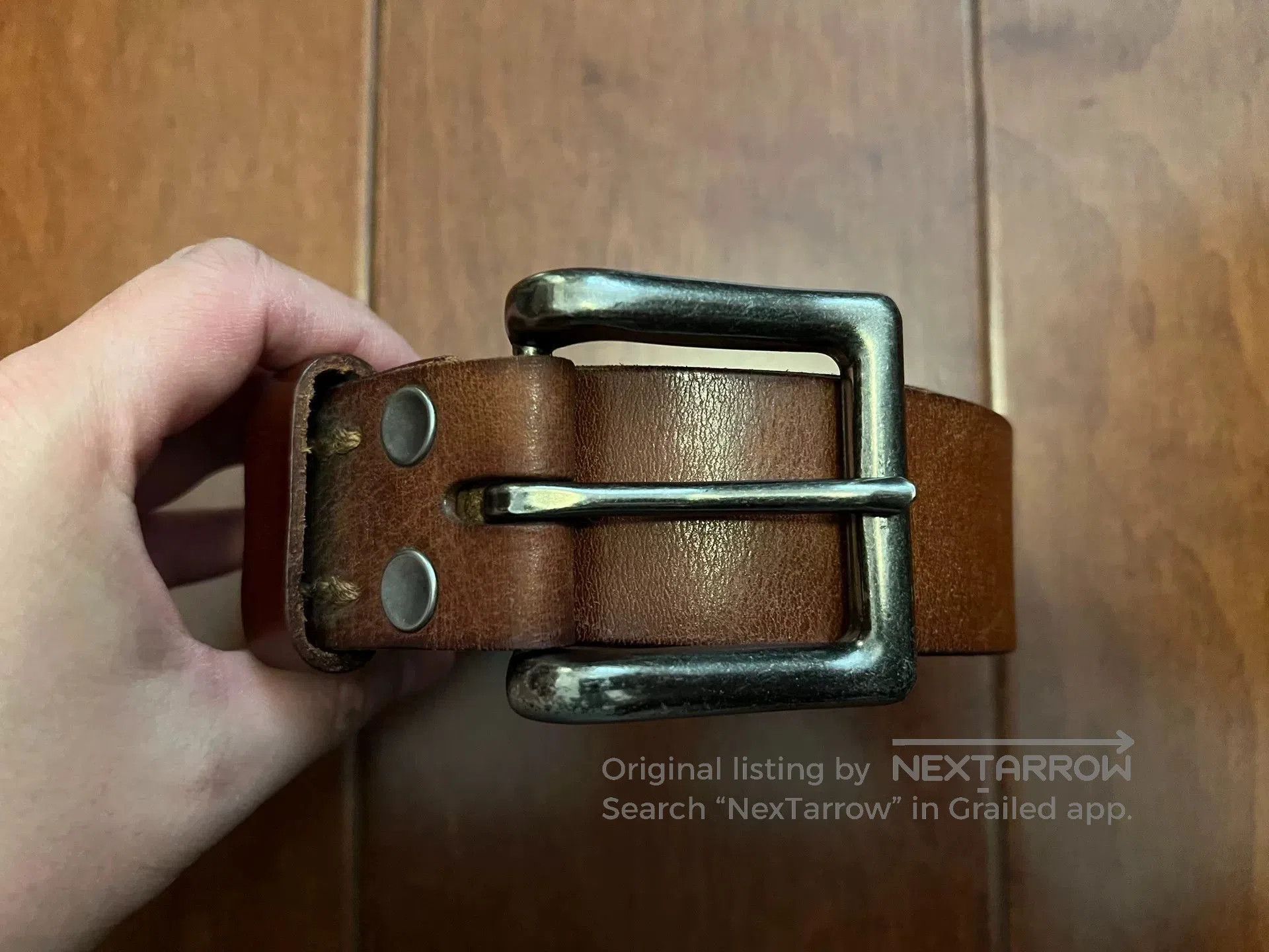 Abercrombie & Fitch Abercrombie & Fitch AF Leather Belt. Size ONE SIZE - 1 Thumbnail