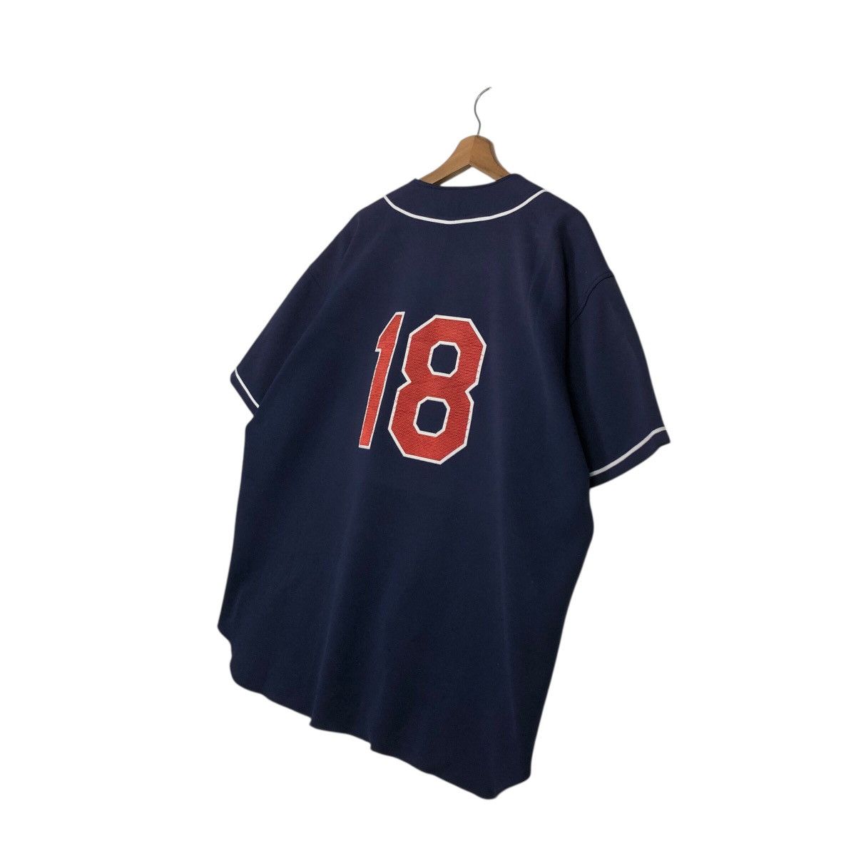 Japanese Brand 📌Vintage Baseball Shirt Button Rawling Big Logo Spell Out Size US M / EU 48-50 / 2 - 12 Thumbnail