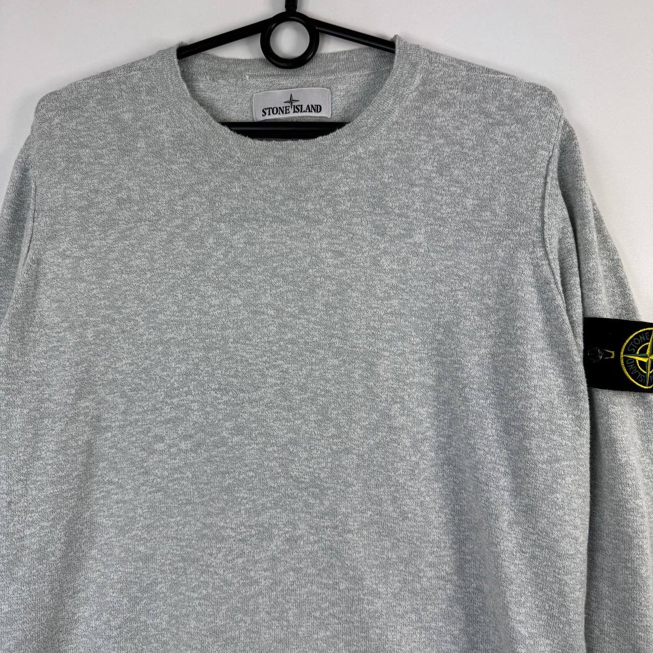 Stone Island Stone Island Grey Sweater Crewneck Long Sleeve Casual Size M Size US M / EU 48-50 / 2 - 2 Thumbnail