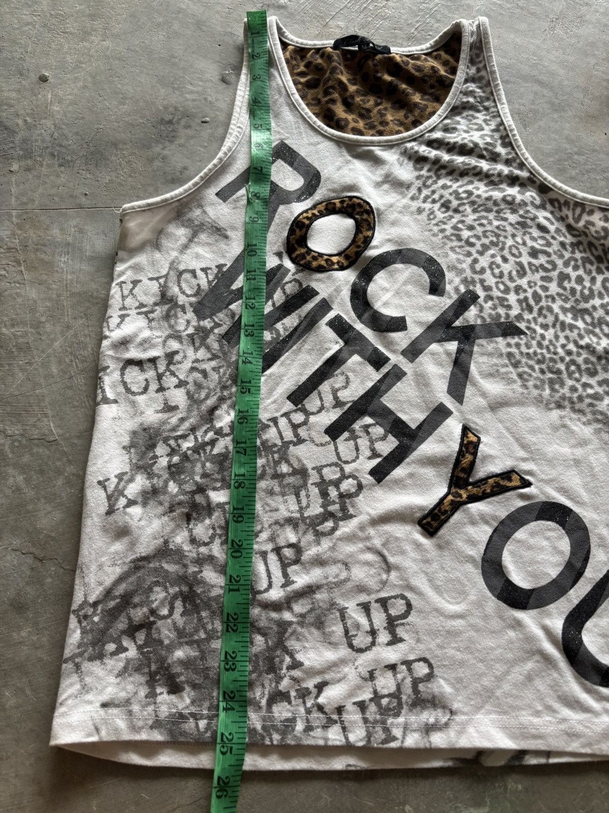 Hysteric Glamour Y2K clash ahead poem leopard print with glitter design Size US M / EU 48-50 / 2 - 17 Thumbnail