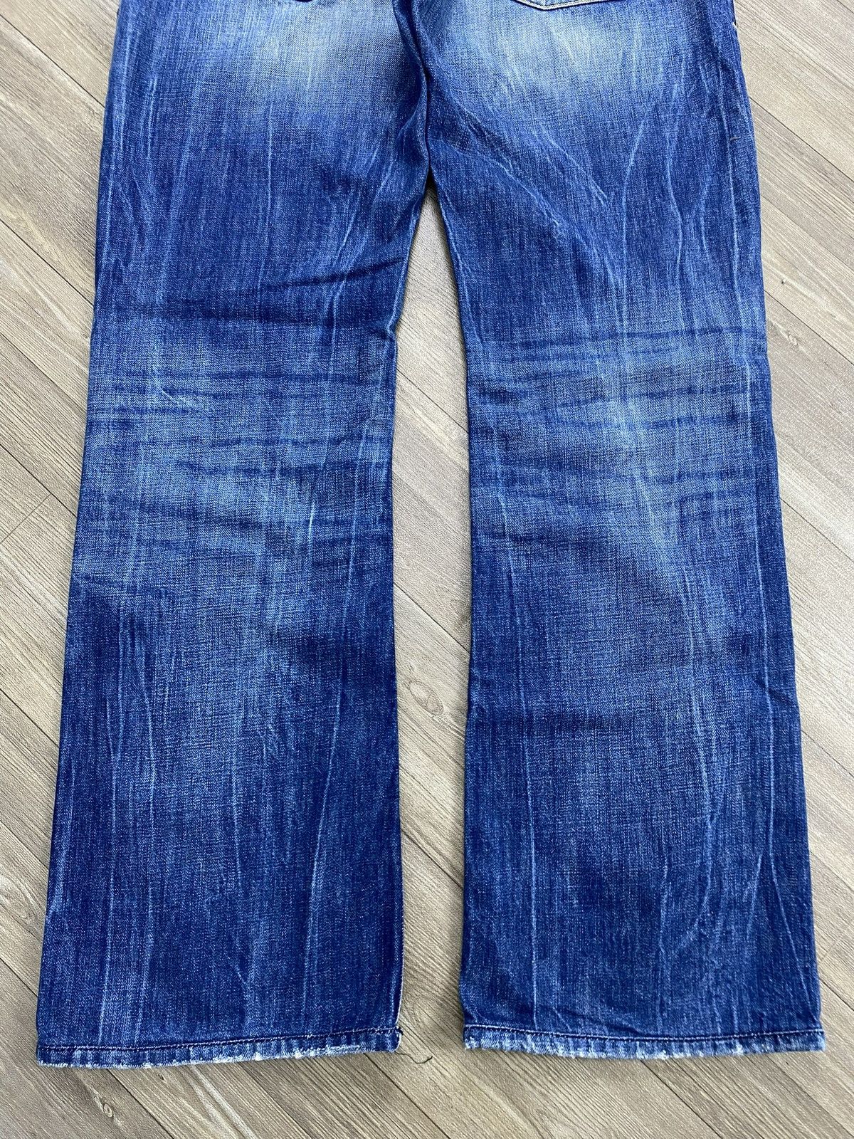 Diesel 2000s Diesel Distressed Faded Lgb Style Bootcut Flared Jeans Size US 30 / EU 46 - 14 Thumbnail