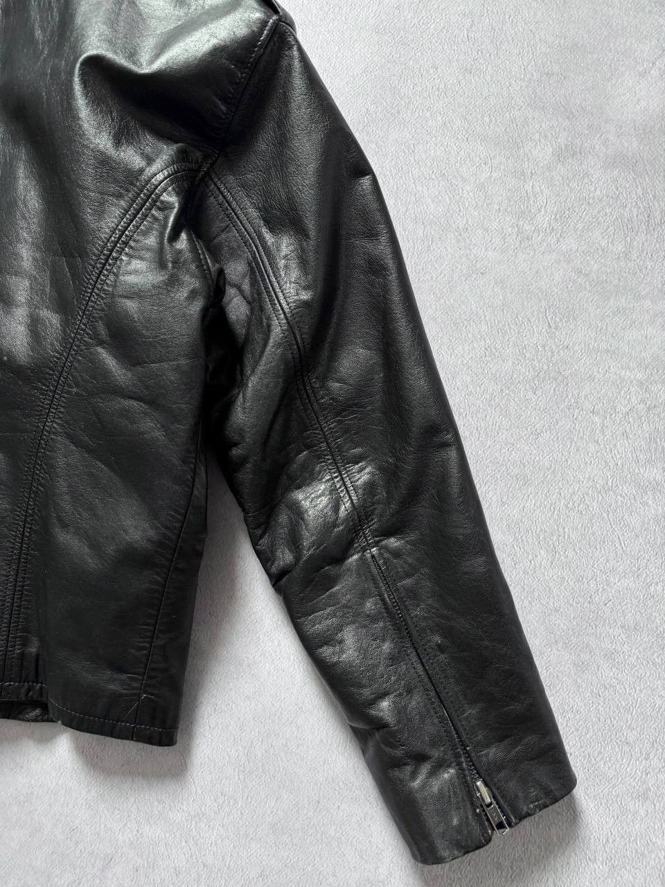 Vintage Vintage 90s Leather Black Motorcycle Jacket Size S / US 4 / IT 40 - 9 Thumbnail