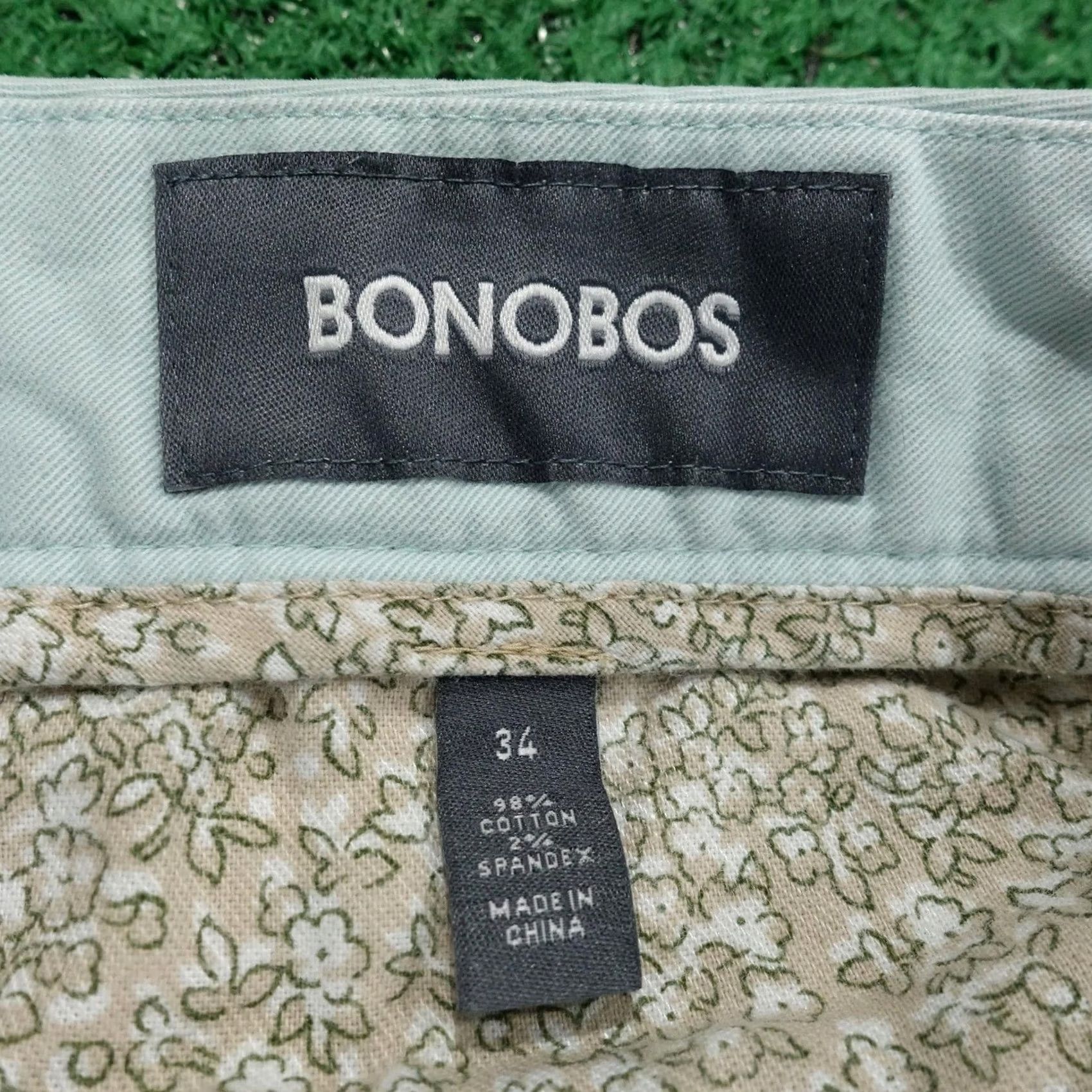 Bonobos Bonobos Shorts Mens 34 Green Chino Cotton Spandex Pockets 8 Inseam Size US 34 / EU 50 - 6 Thumbnail