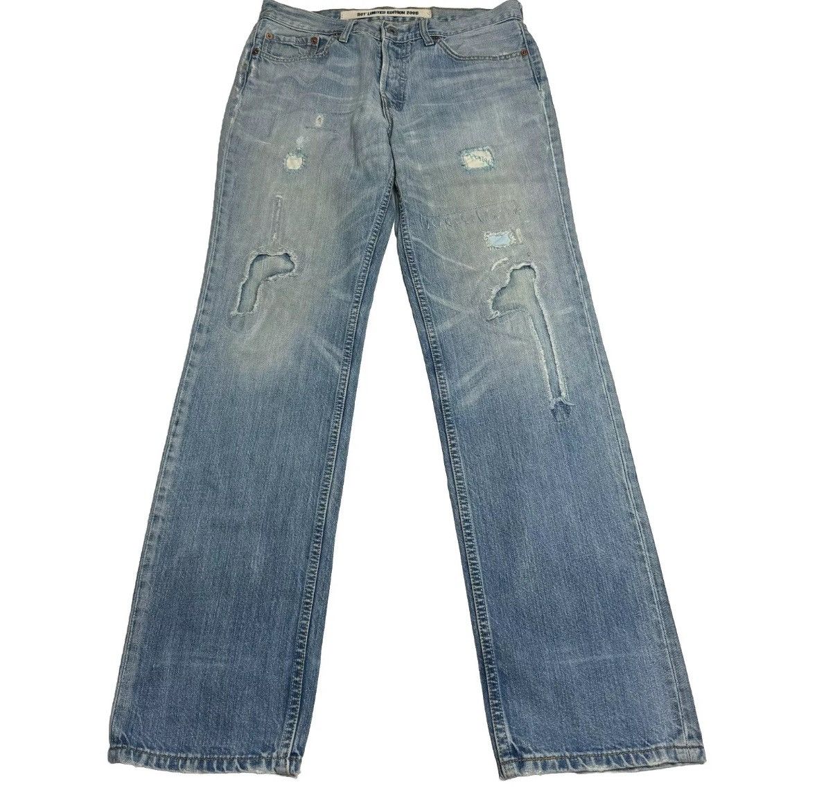 Levi's 2006 Limited Edition Women's Levi's 501 Distressed Jeans Size 30" / US 8 / IT 44 - 1 Thumbnail