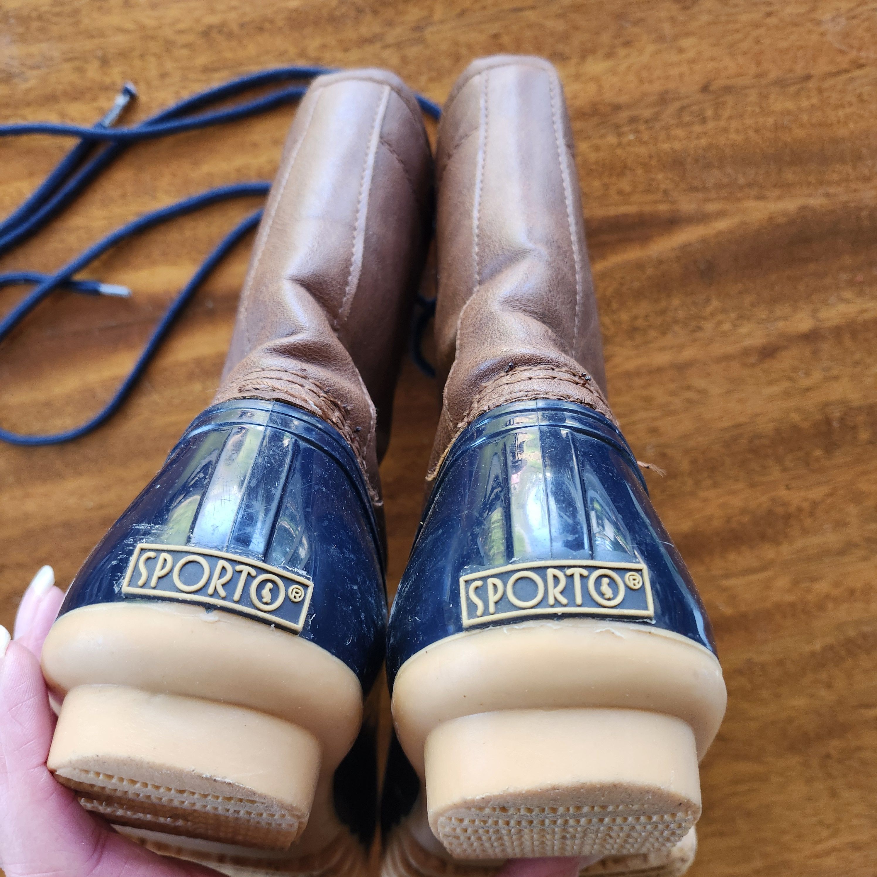 Other Sporto Alice Duck Boot Men 7 / Women 8.5 Blue Faux Fur Size US 8.5 / IT 38.5 - 6 Thumbnail