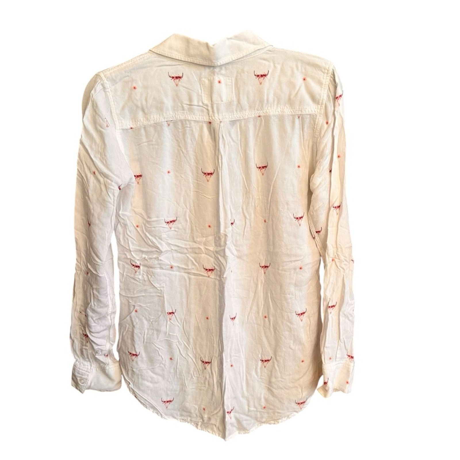 Rails Rails “Rocsi” Button Down in Indio Print – White – Size XS Size XS / US 0-2 / IT 36-38 - 9 Thumbnail