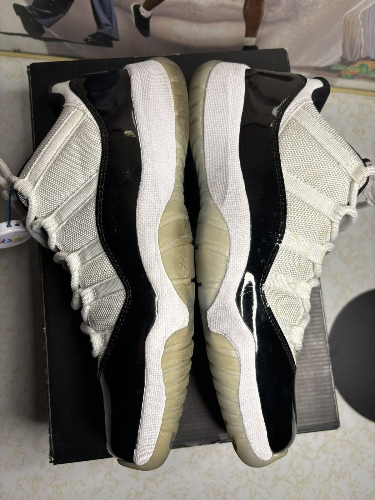 Jordan Brand Air Jordan 11 Retro 2018 Concord 2018 Size US 10 / EU 43 - 4 Thumbnail