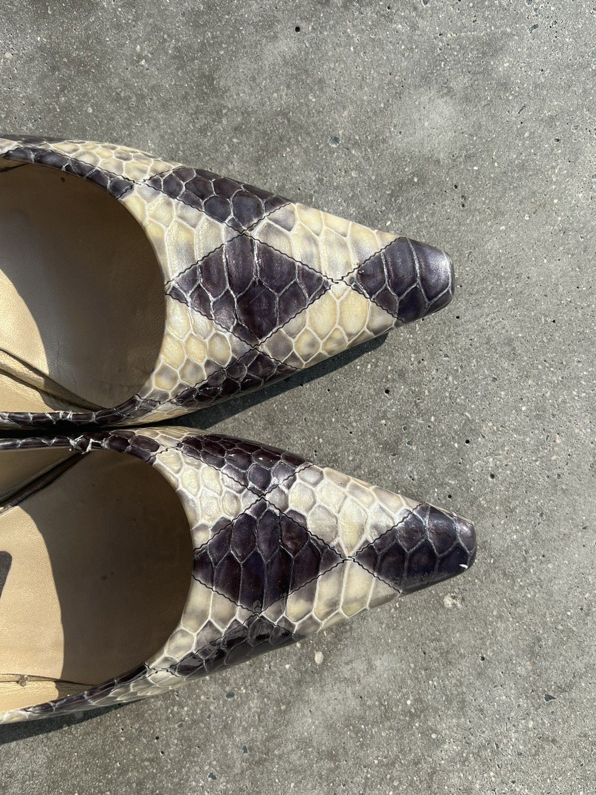 Vintage Chessboard vintage kitten heels leather Size US 8 / IT 38 - 6 Thumbnail