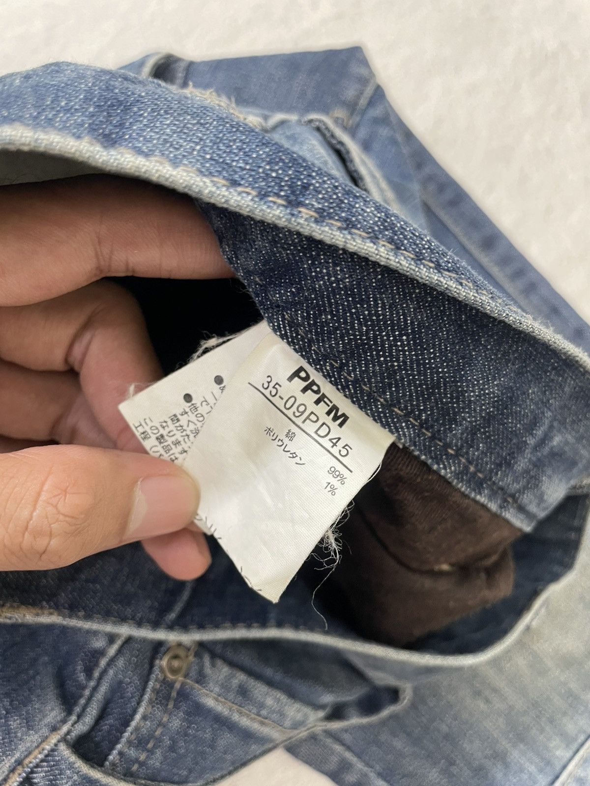 Kapital 2000s Archival PPFM Curved Denim Washed Maison Ifsix LGB Size US 31 - 6 Thumbnail
