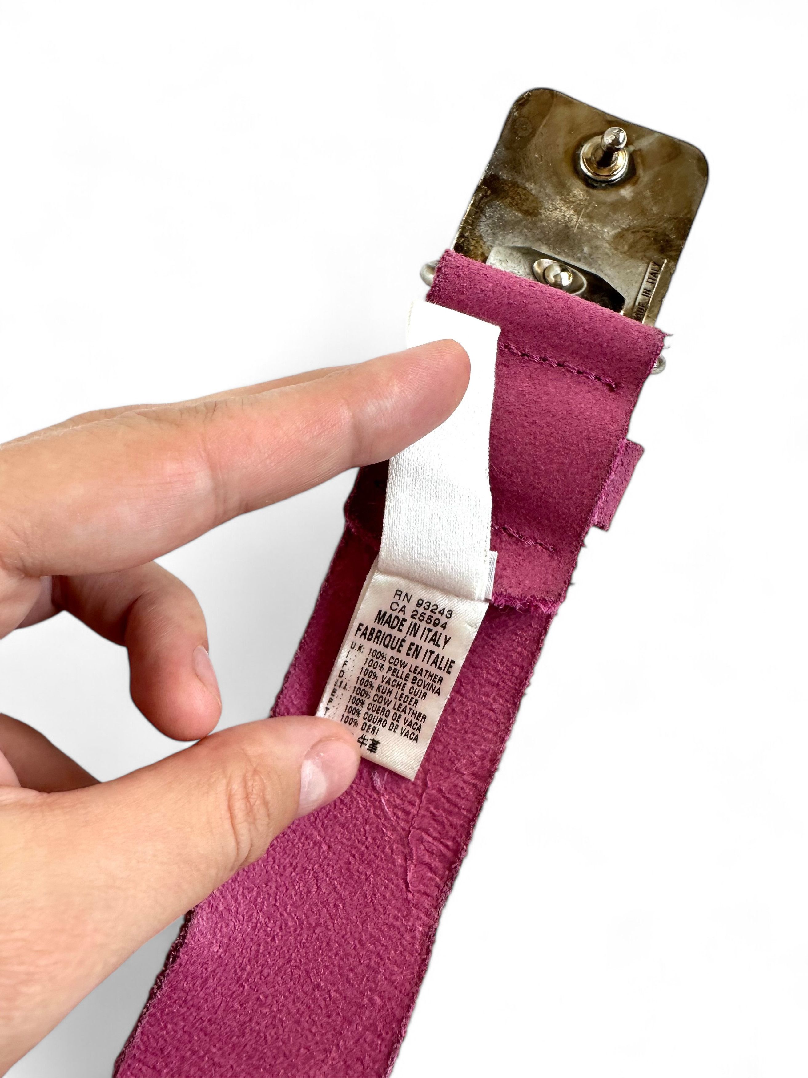 Diesel Rare Vintage Diesel Suede Pink Belt Size ONE SIZE - 5 Thumbnail