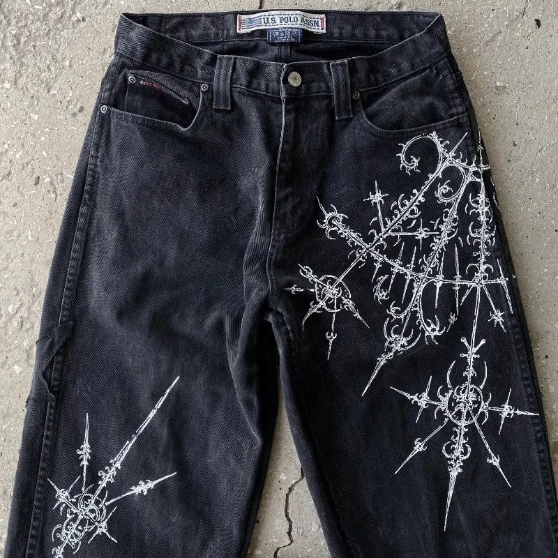 Jean × Vintage Gothic Baggy Jeans Size US 32 / EU 48 - 5 Thumbnail