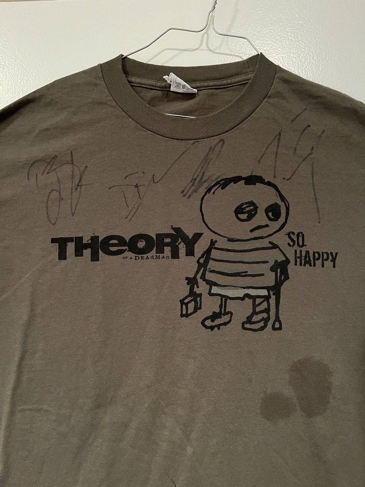 Band Tees Signed Theory Of a Dead Man band tshirt Size US XL / EU 56 / 4 - 2 Thumbnail
