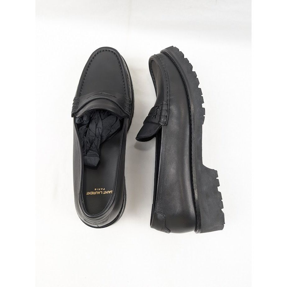 Saint Laurent Paris o1rshd1 Mag 15 Moccasin in Nero Size US 12 / EU 45 - 18 Thumbnail