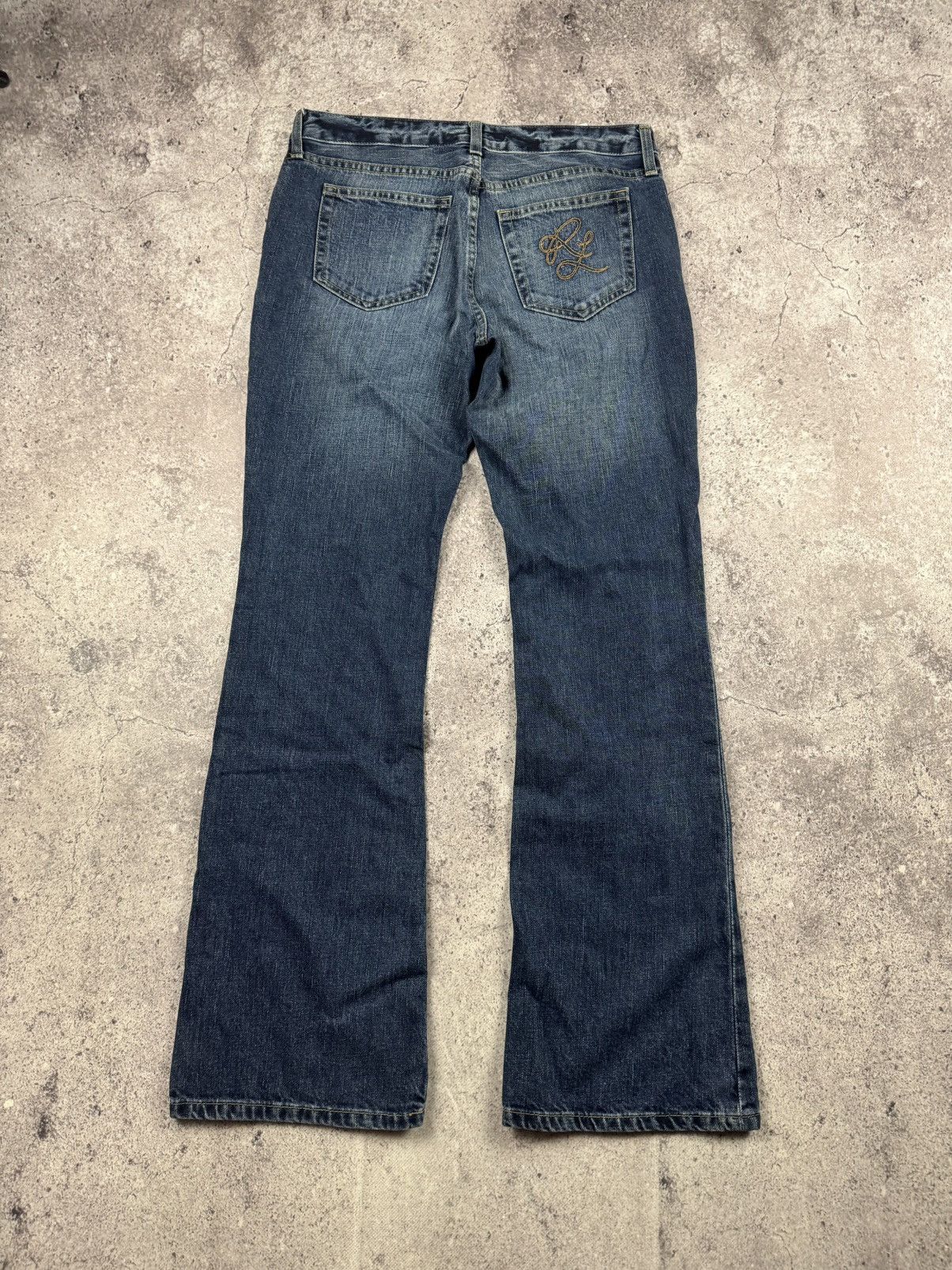 Polo Ralph Lauren VINTAGE Y2K FLARED BOOTCUT RL POLO JEANS EMBOIDER LOGO Size 27" / US 4 / IT 40 - 1 Thumbnail