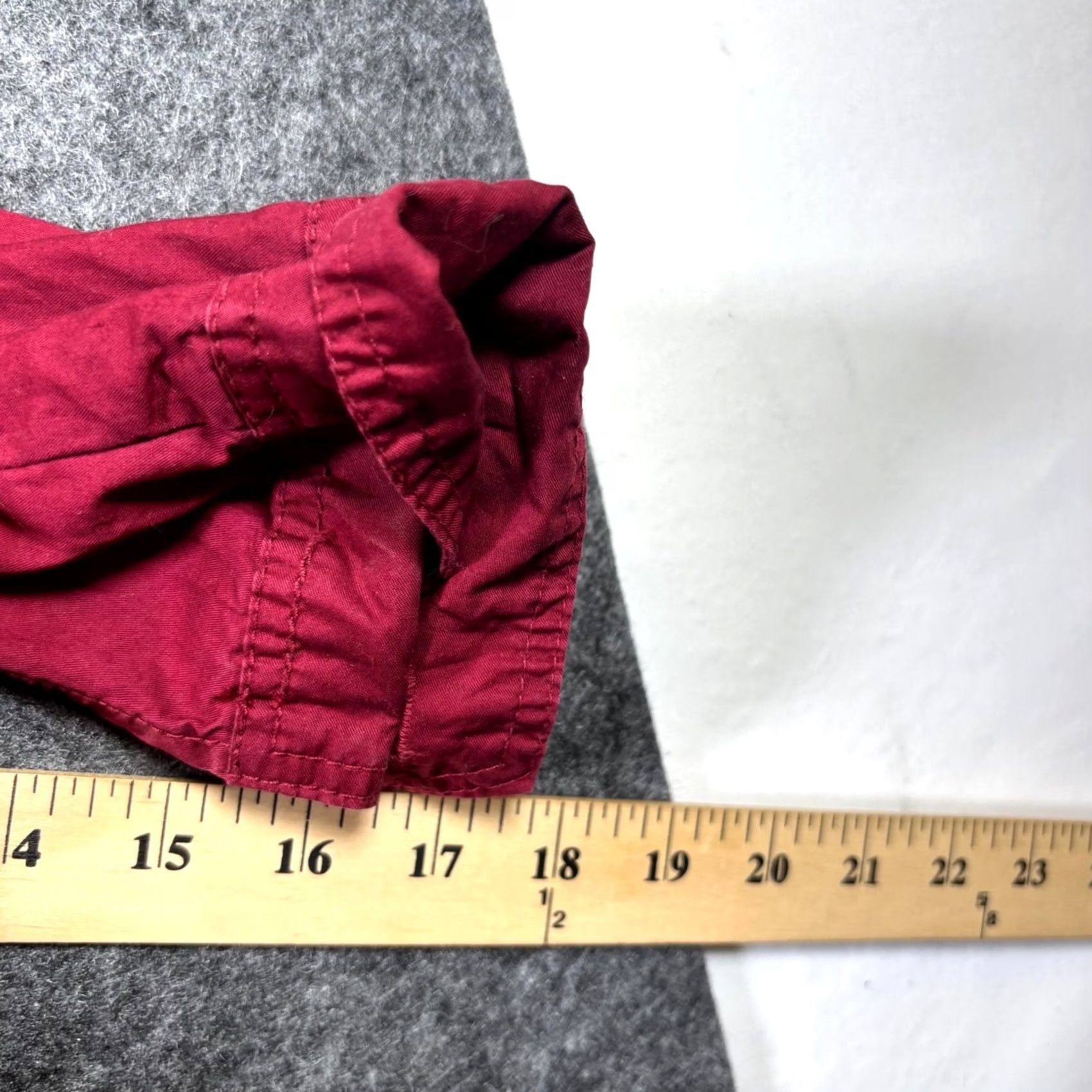 Vintage Buffalo Basic Jacket Women's L Red Cotton Front Pockets Full-Zip Casual Size 36" / US 14 / IT 50 - 4 Thumbnail
