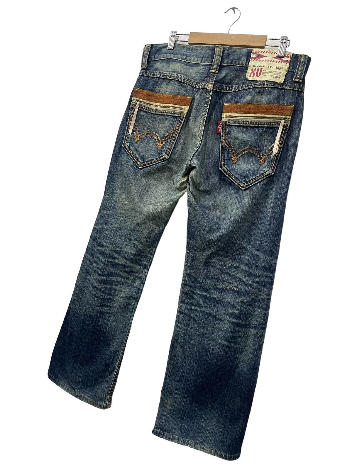 Edwin × Vintage Edwin Japan Exlusive Vintage Straight Cut Suedes trim Jeans Size US 32 / EU 48 - 8 Thumbnail