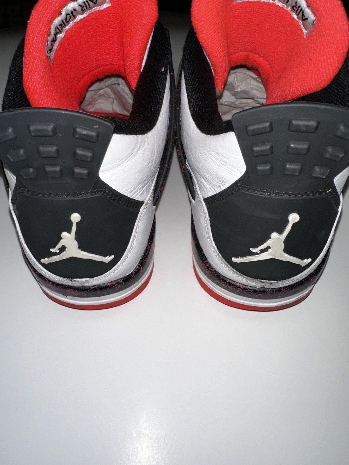 Jordan Brand NIKE Air Jordan 4 Pale Citron Bright Crimson Sneaker Size 11 Size US 11 / EU 44 - 8 Thumbnail