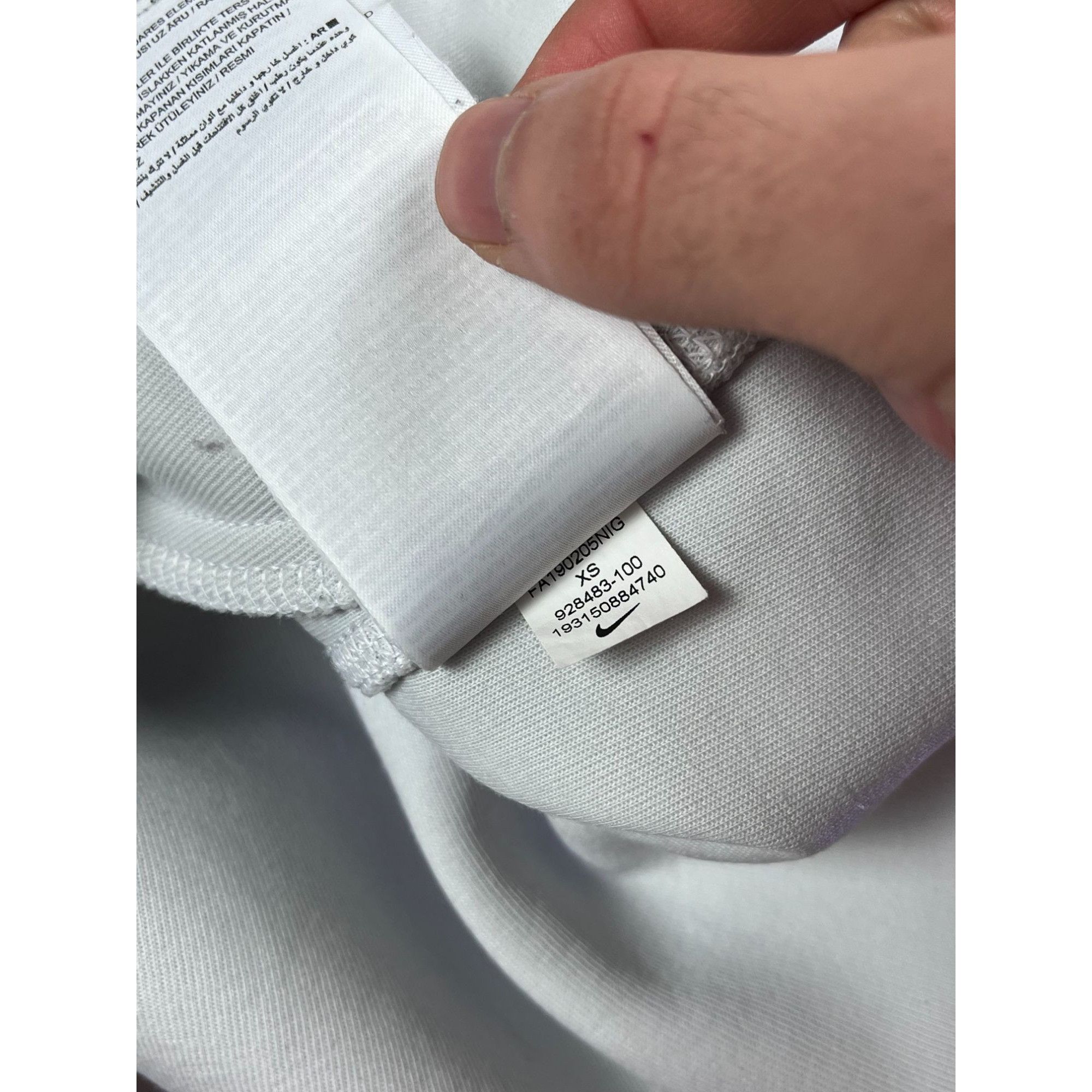 Nike × Vintage Nike Tech Fleece Full-Zip Hoodie XS Black & White Size US XS / EU 42 / 0 - 6 Thumbnail
