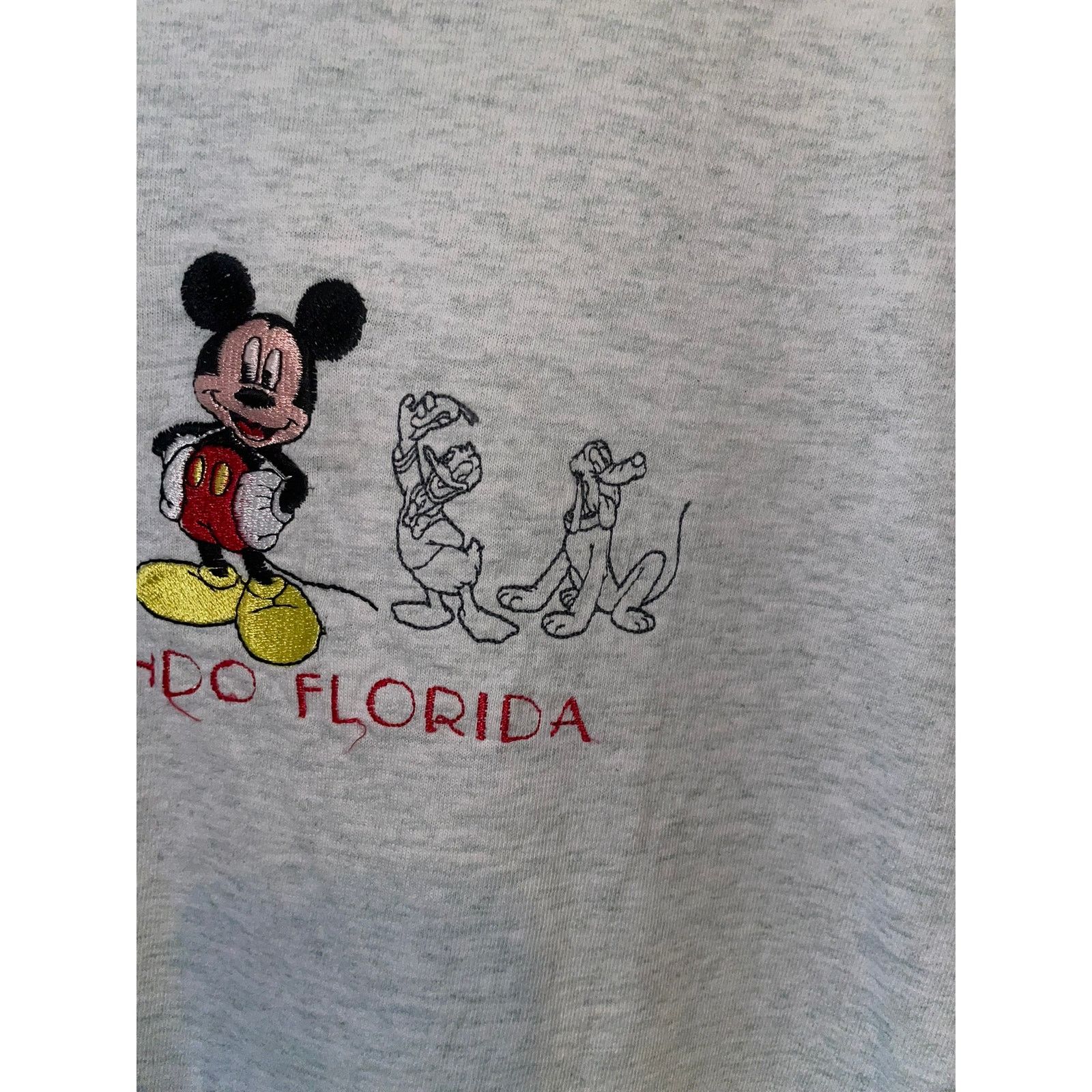 Vintage Vintage Mickey Disney Orlando Shirt Florida Gray 90s Tee L Size US L / EU 52-54 / 3 - 4 Thumbnail