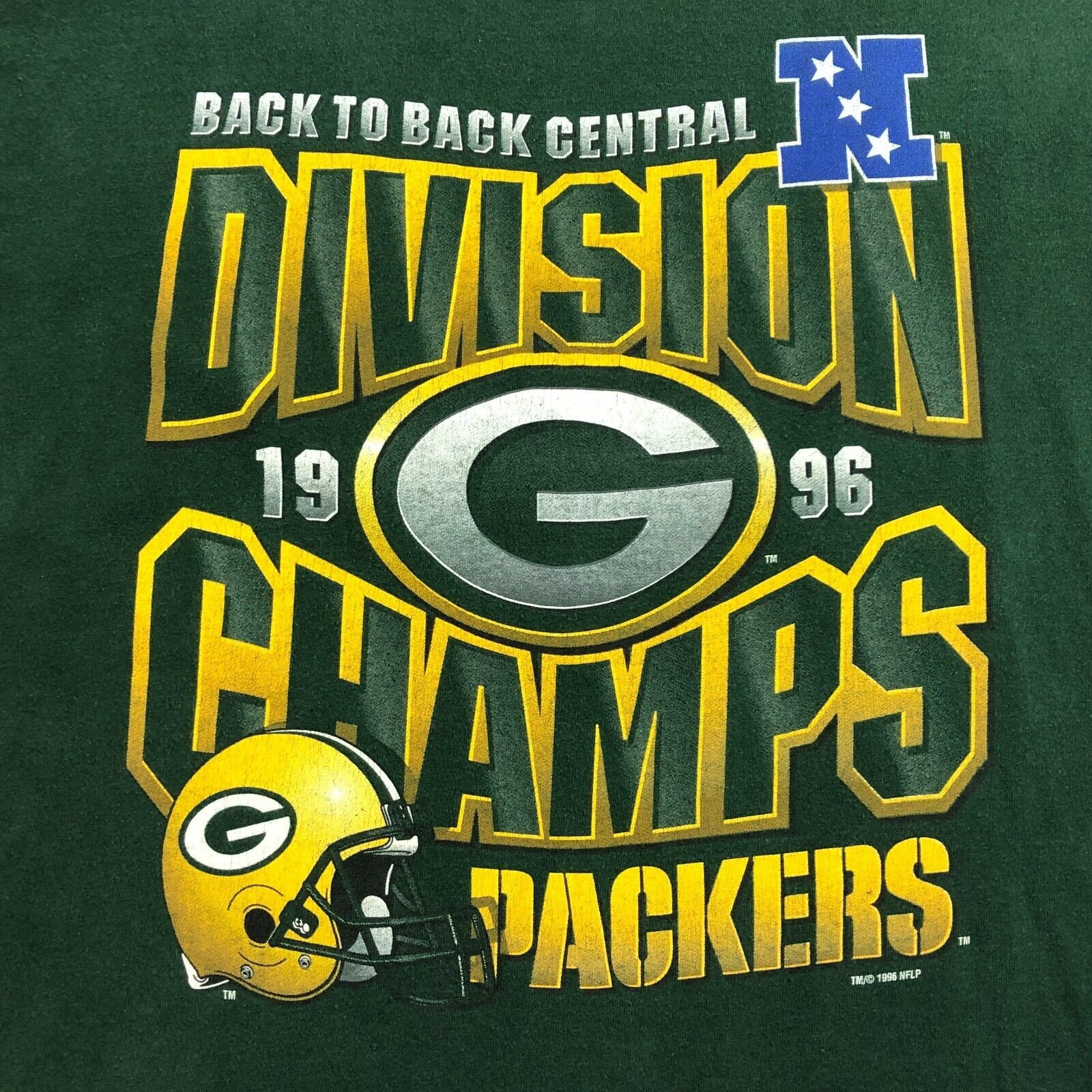 NFL × Vintage Vintage 1996 Green Bay Packers NFL Division Champs Tee XL Size US XL / EU 56 / 4 - 2 Thumbnail