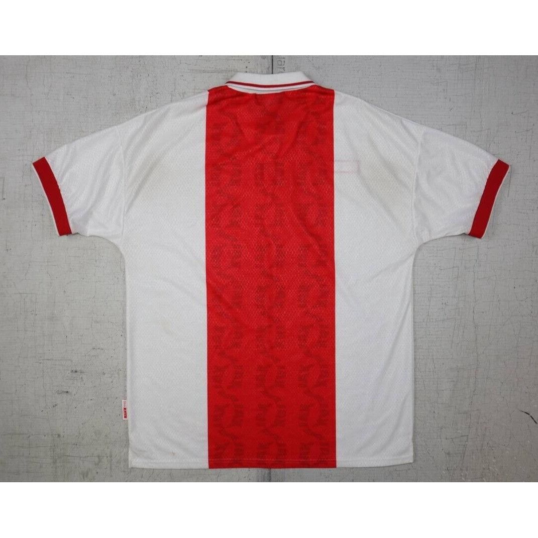 Umbro Vtg Ajax Amsterdam ABN AMBRO Umbro Home Polo Style Jersey XL Size US XL / EU 56 / 4 - 2 Thumbnail