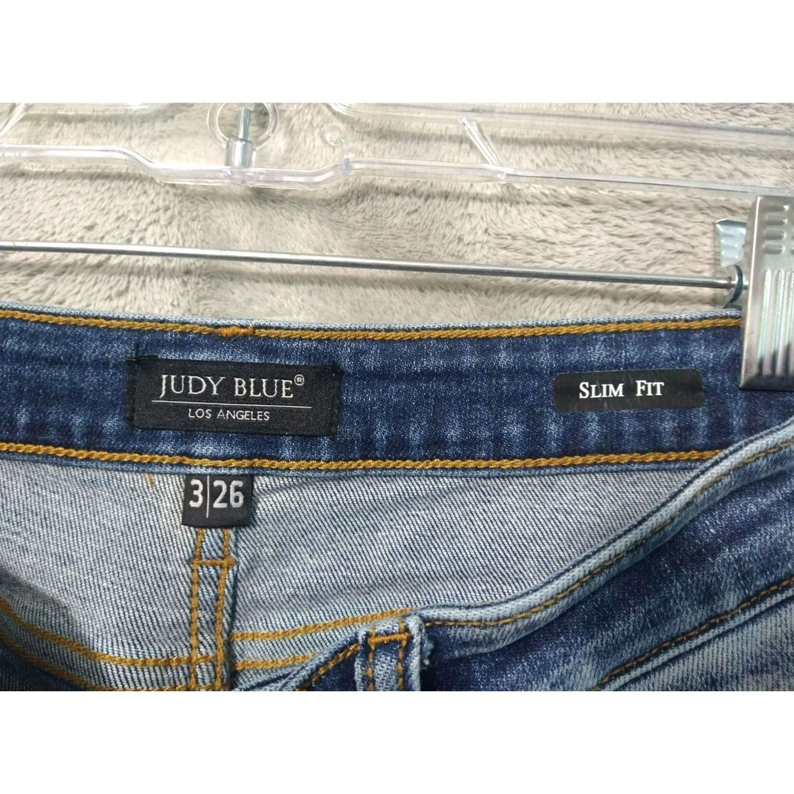 Denime Judy Blue Jeans Womens 3/26 Denim Slim Fit Ankle Mid Rise Medium Wash Stretch Size 26" / US 2 / IT 38 - 7 Thumbnail