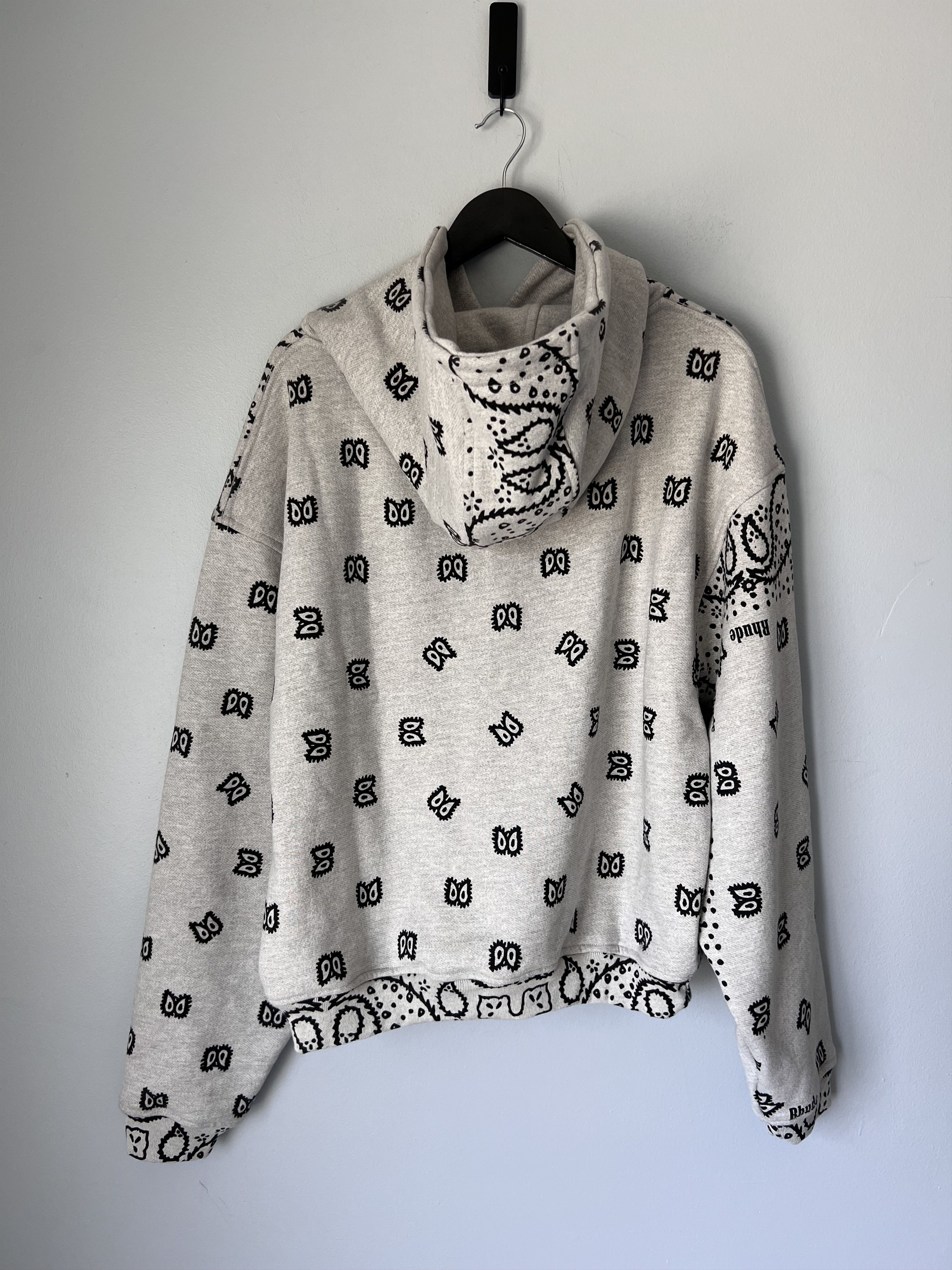 Rhude Rhude Bandana Hoodie in Gray Size US S / EU 44-46 / 1 - 5 Thumbnail