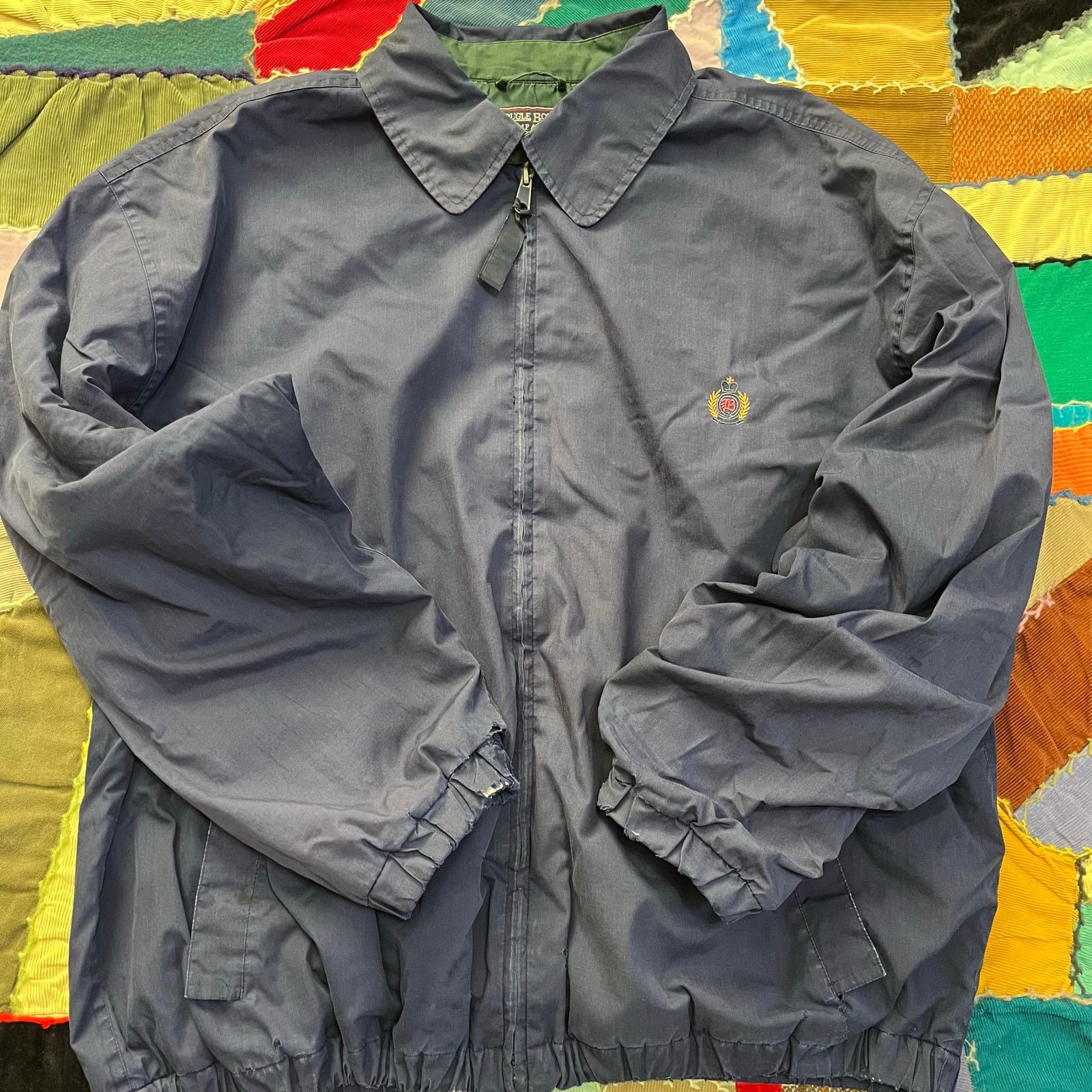 Bugle Boy Vintage Bugle Boy Red Blanket Lined Navy Blue Full Zip Jacke Size US L / EU 52-54 / 3 - 1 Thumbnail