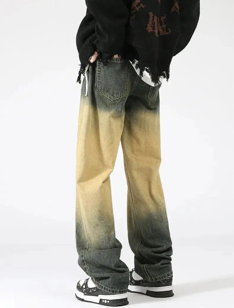 Japanese Brand Streetwear Gradient Washed Jeans Trousers Size US 34 / EU 50 - 5 Thumbnail