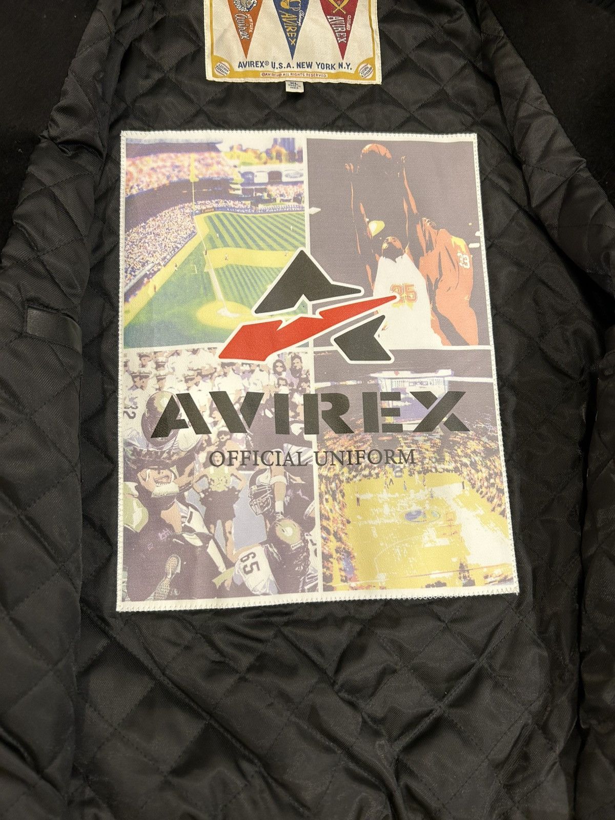 Avirex Avirex USA Wool/Leather Varsity Bomber Size US XL / EU 56 / 4 - 7 Thumbnail