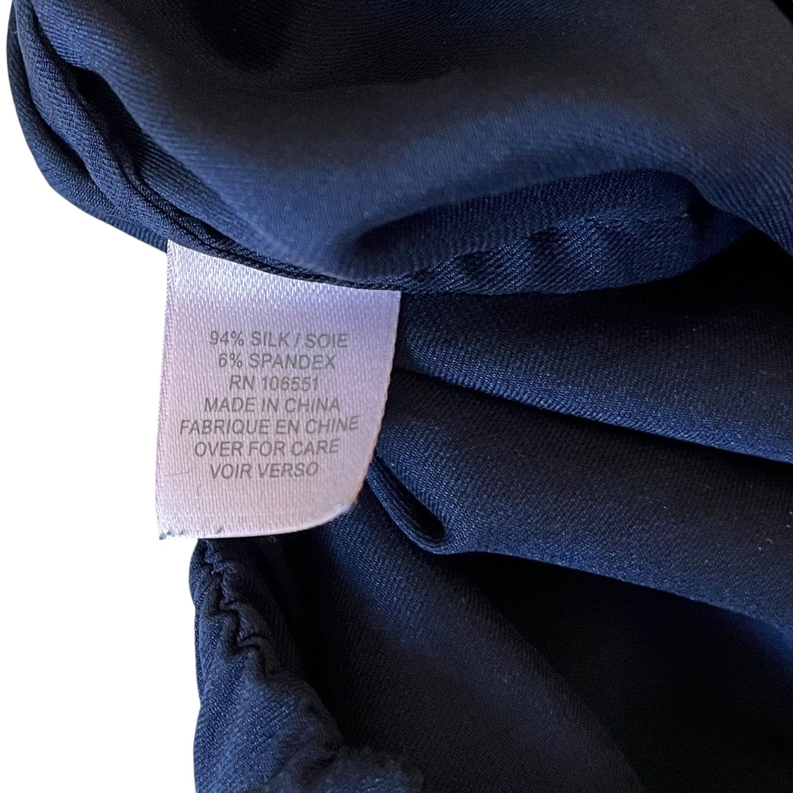 Other Calypso St Barth Navy Blue Stretch Silk Blouson Dress Size S / US 4 / IT 40 - 4 Thumbnail