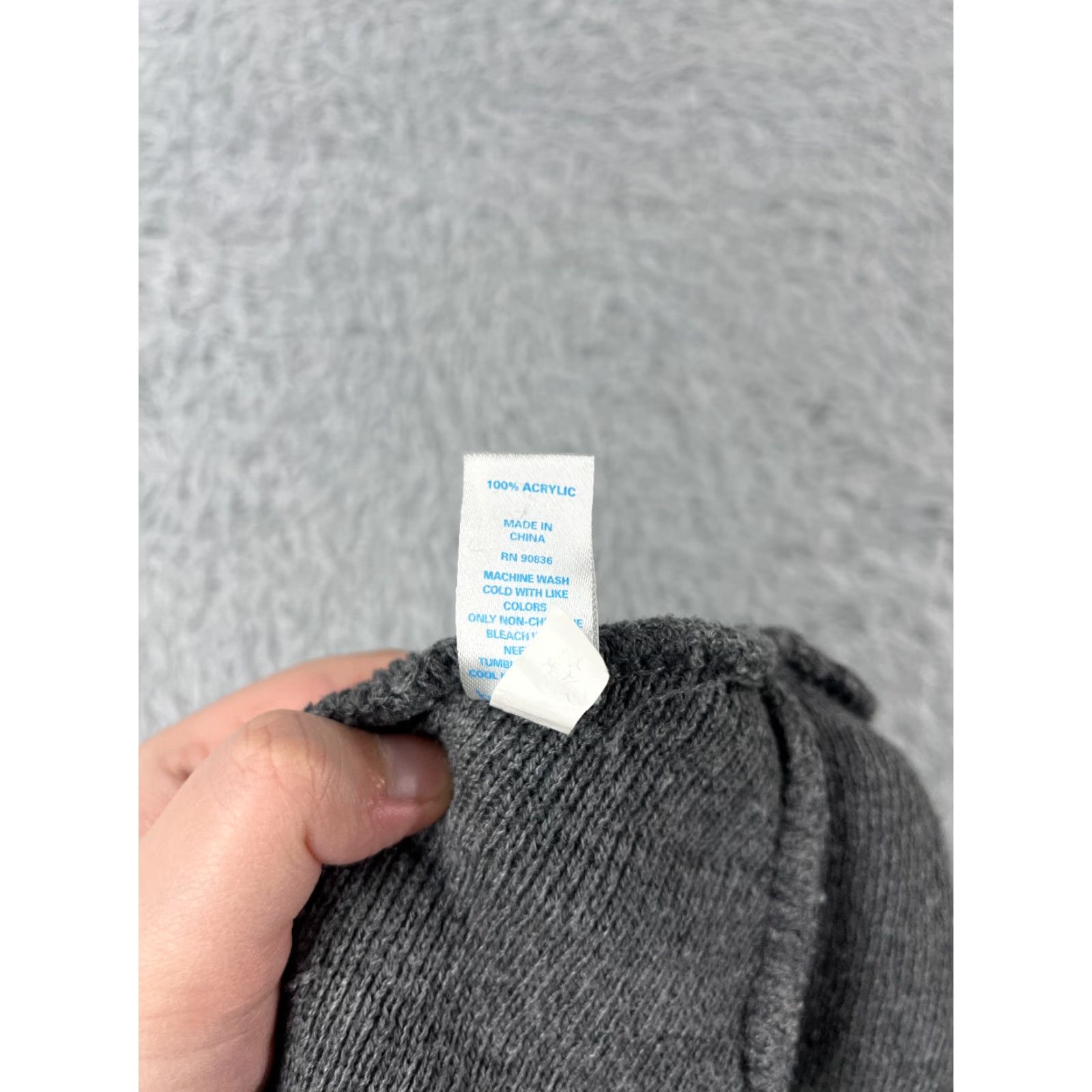 Port & Company Butterfinger Beanie Toque Adult One Size Gray Knit Port & Company Beanie Mens Knit Hat Size ONE SIZE - 8 Thumbnail