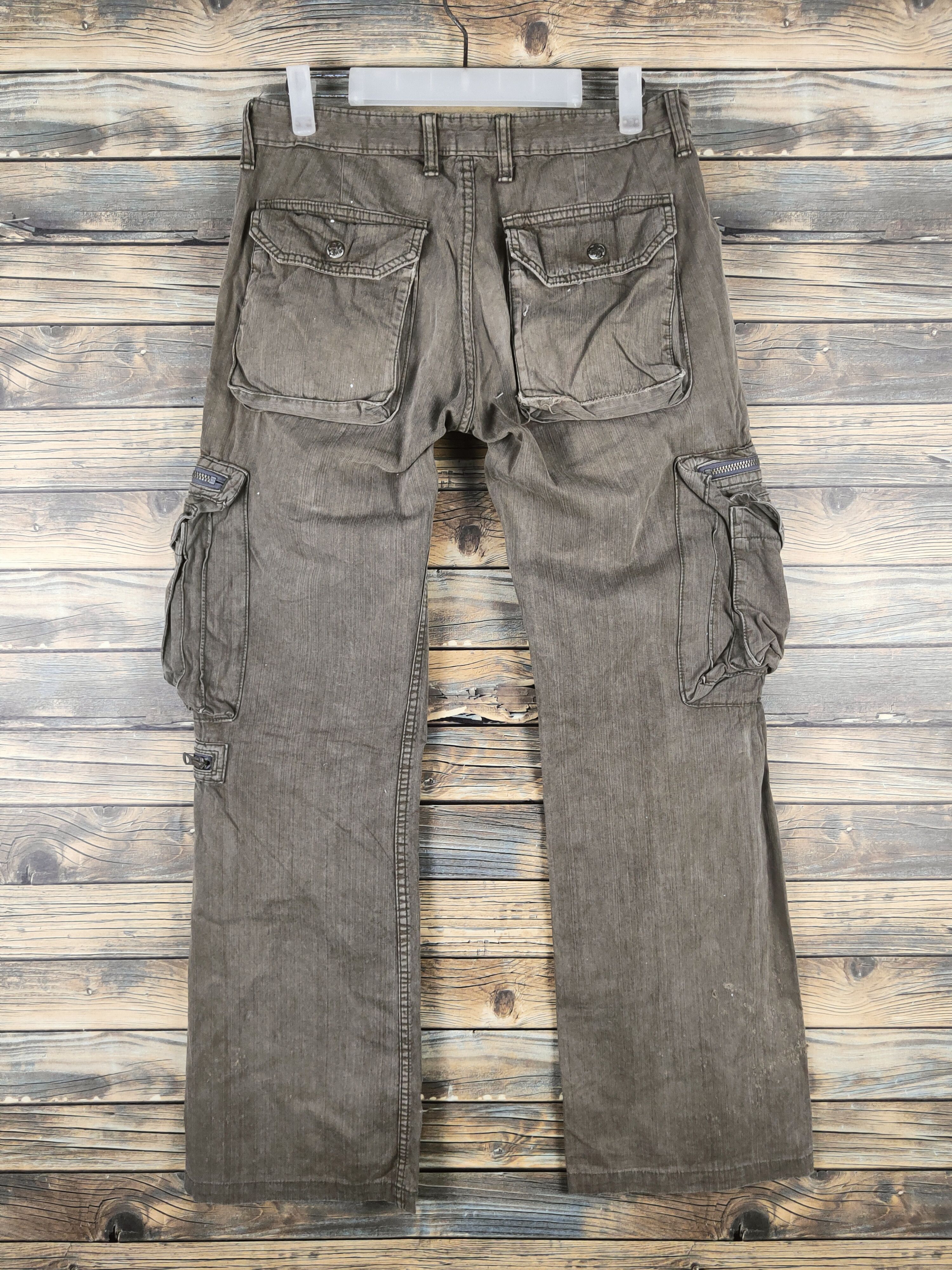 Surplus Research DL Surplus Brown Multipocket Cargo Pants #46-001 Size US 30 / EU 46 - 8 Thumbnail
