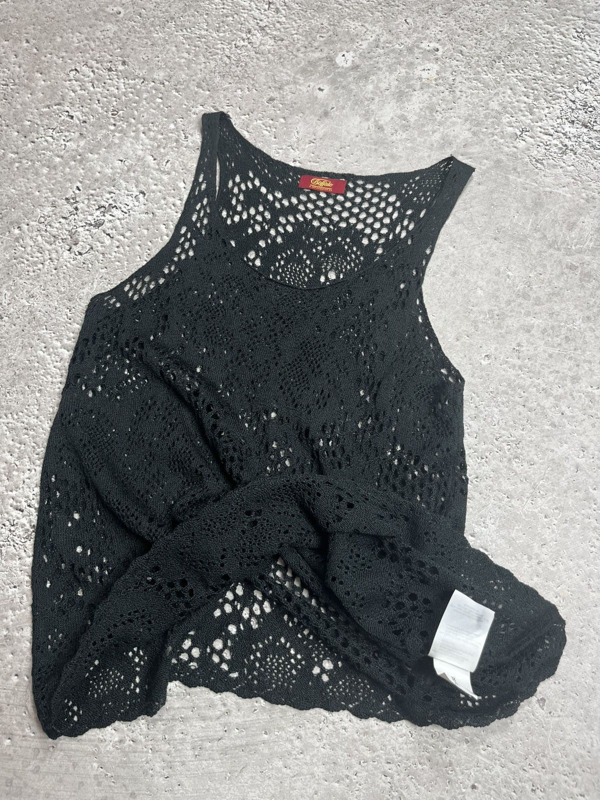 Other Buffalo London Y2K Knit Mesh Tank Top Black Semi Sheer M Size M / US 6-8 / IT 42-44 - 8 Thumbnail