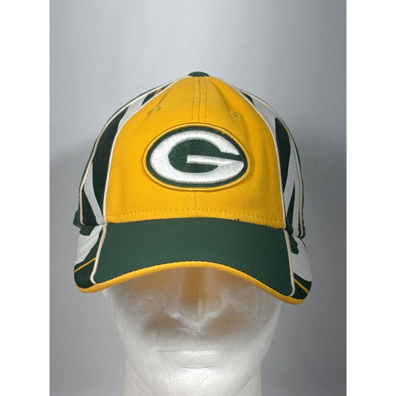 Reebok Green Bay Packers Reebok Stretchy Fitted Hat - Yellow/Green Size ONE SIZE - 1 Thumbnail