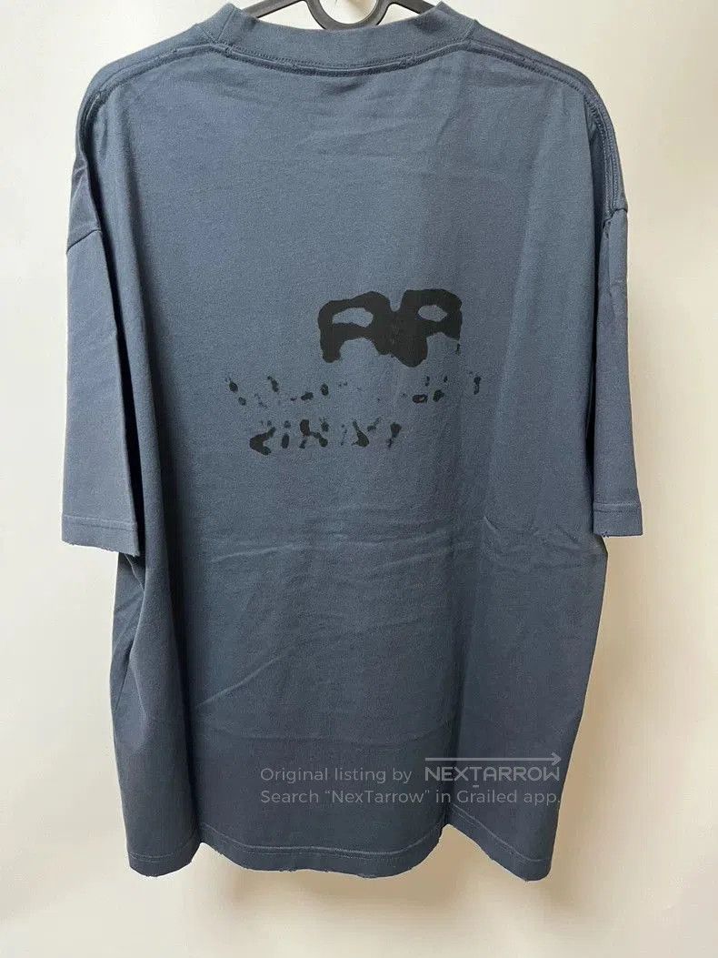 Balenciaga Balenciaga FW23 Blue Ink BB T-shirt. Size US S / EU 44-46 / 1 - 2 Thumbnail