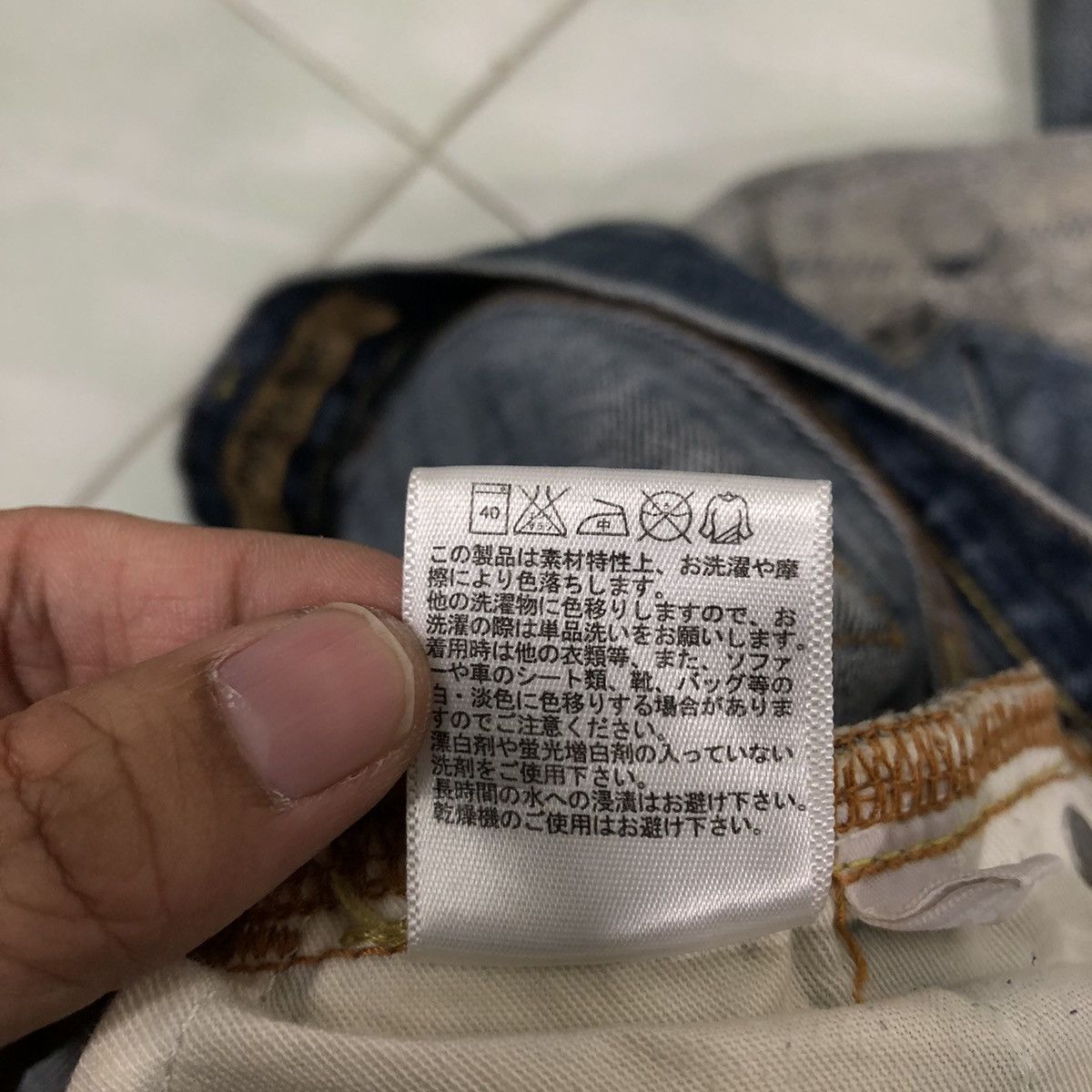 Japanese Brand 🔥90’s Vintage Distressed Denim Jeans Basic Straight S-003 Size US 34 / EU 50 - 17 Thumbnail