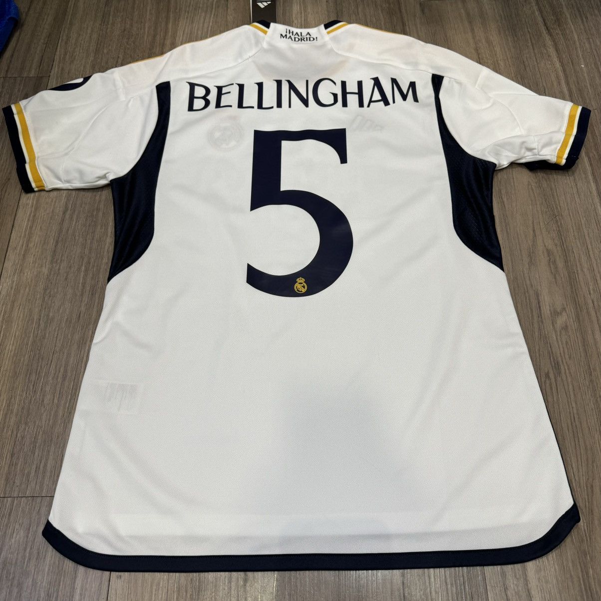 Adidas Real Madrid 23/24 C/L home shirt #5 Bellingham (bnwt) Size US M / EU 48-50 / 2 - 2 Thumbnail