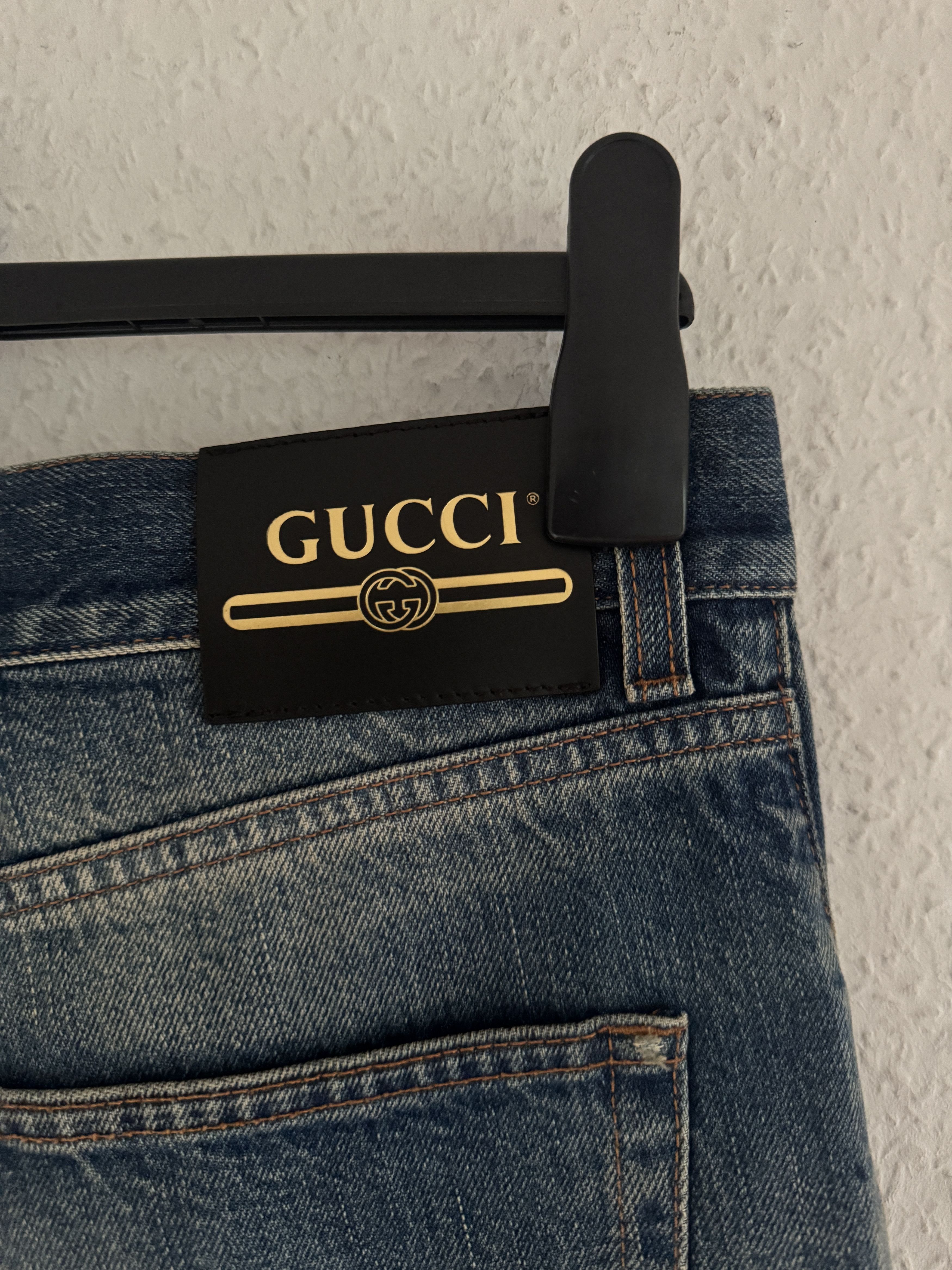 Gucci Harry Styles HA HA HA Destroyed Denim Jeans Size US 34 / EU 50 - 9 Thumbnail