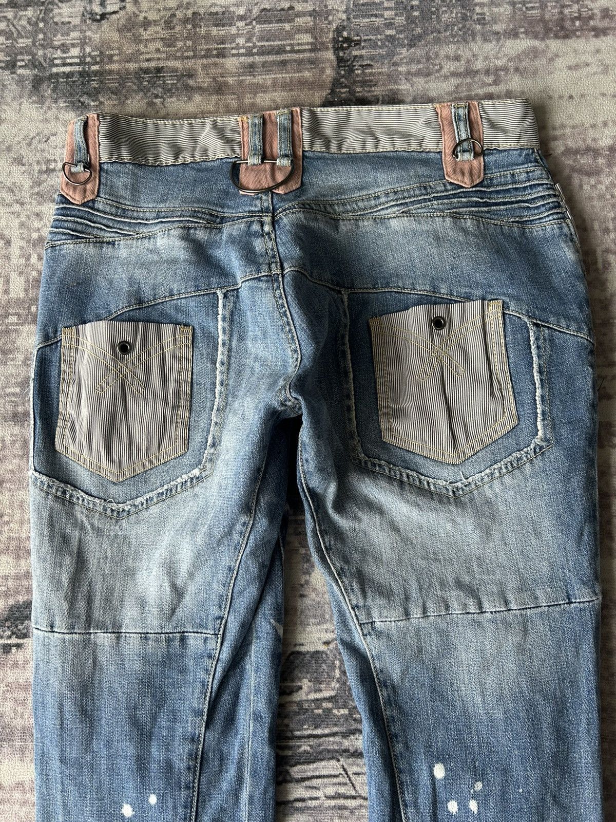 PPFM PPFM Punk Pocket Painted Jeans Size US 31 - 6 Thumbnail