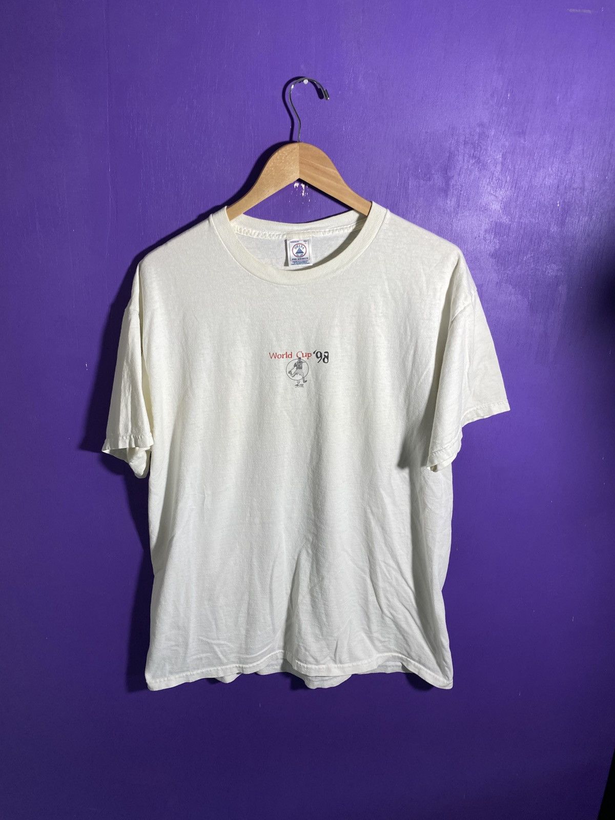 Vintage Vintage 1998 World Cup lineup round one groups tee Size US L / EU 52-54 / 3 - 1 Thumbnail