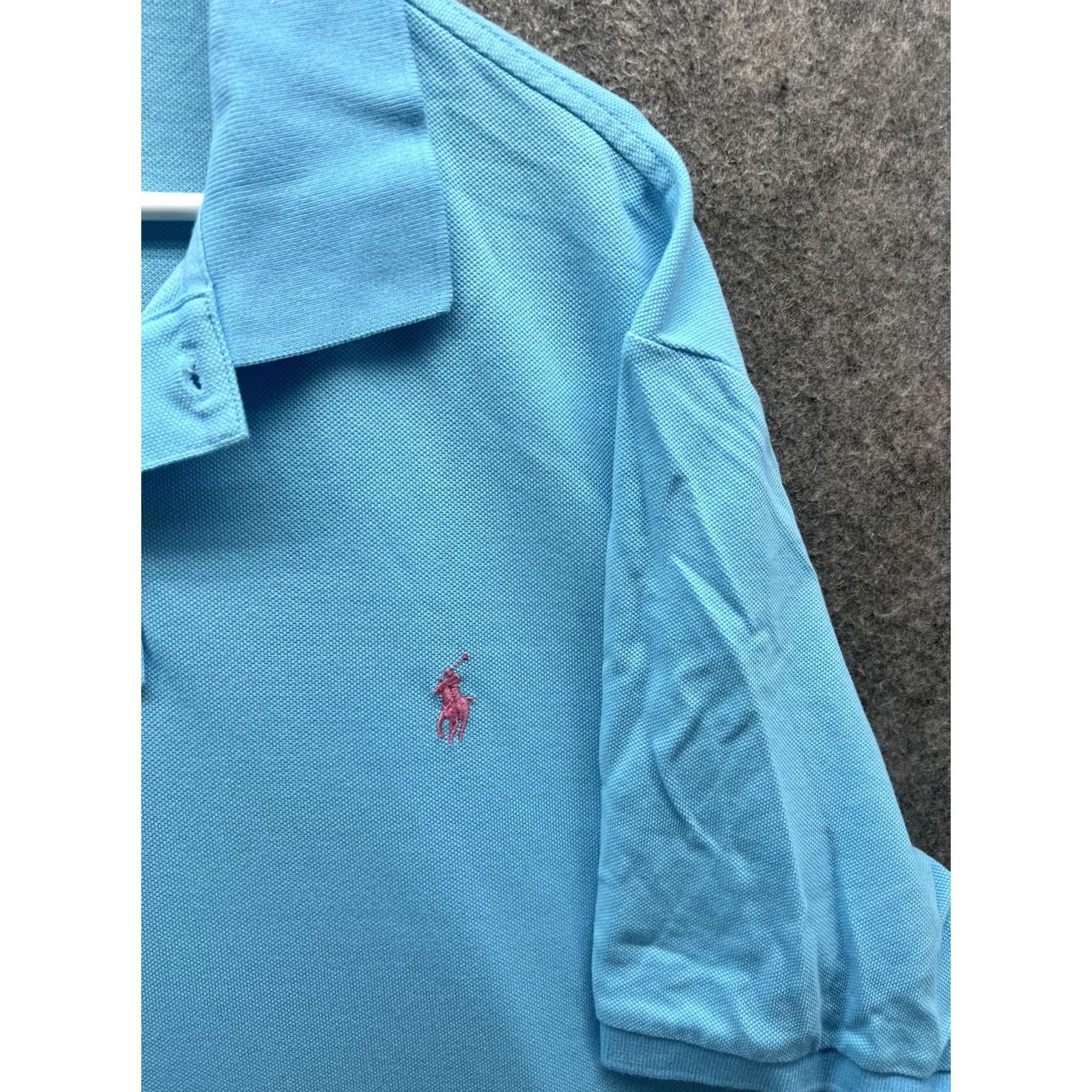 Polo Ralph Lauren Polo Ralph Lauren Polo Shirt Mens XL Blue Solid Classic Fit Pony Logo Casual Shirt Size US XL / EU 56 / 4 - 7 Thumbnail