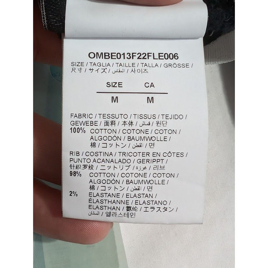 Off-White o1rshd1 Q:2 / Chain Arr Slim Zip Hoodie in Black/White Size US M / EU 48-50 / 2 - 20 Thumbnail