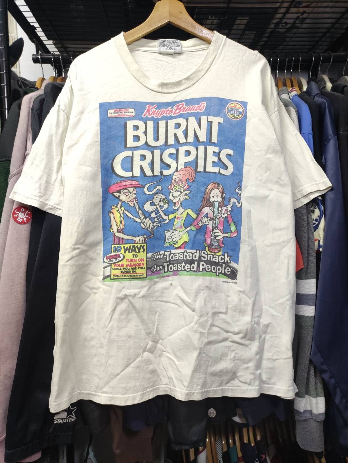 Band Tees Vtg 90's Dog Eat Dog Band " Burnt Crispies " USA T-Shirt Size US XL / EU 56 / 4 - 3 Thumbnail