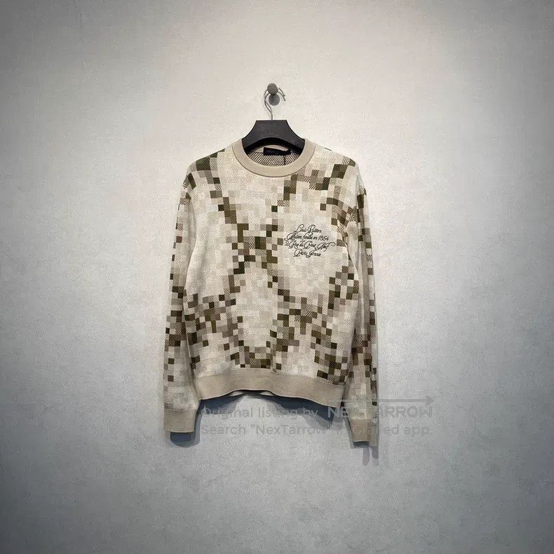 Louis Vuitton Louis Vuitton SS25 logo embroidered plaid full-print knit Size US M / EU 48-50 / 2 - 1 Thumbnail