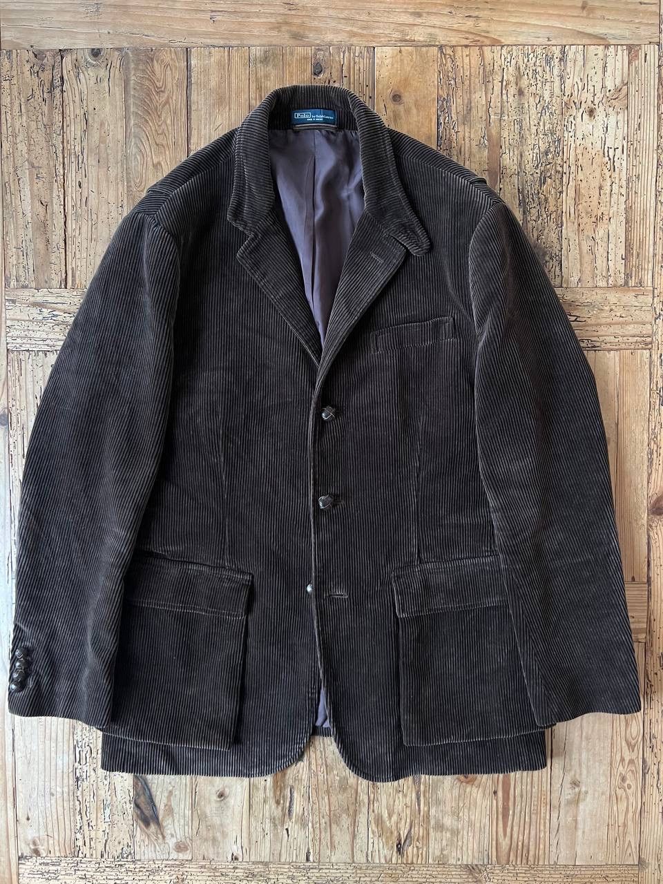 Polo Ralph Lauren Vintage Polo Ralph Lauren Brown Corduroy Blazer Jacket Size 50L - 1 Thumbnail